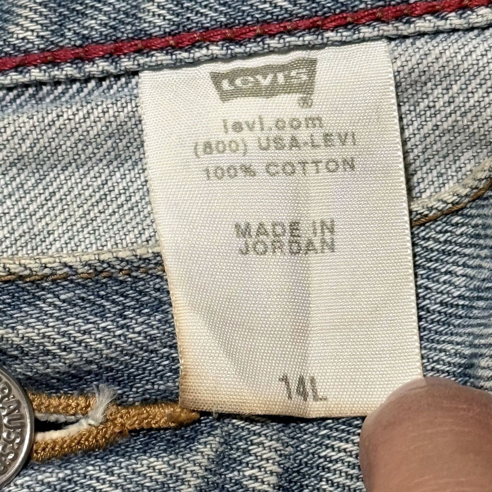 Levi's Levi's Jeans Womens Light Blue 550 Relaxed Tapered High-Rise 14L Denim 30in Inseam Buttons Zip 5-Pocket City 90s Vintage Women's Jeans Size 36" / US 14 / IT 50 - 7 Thumbnail