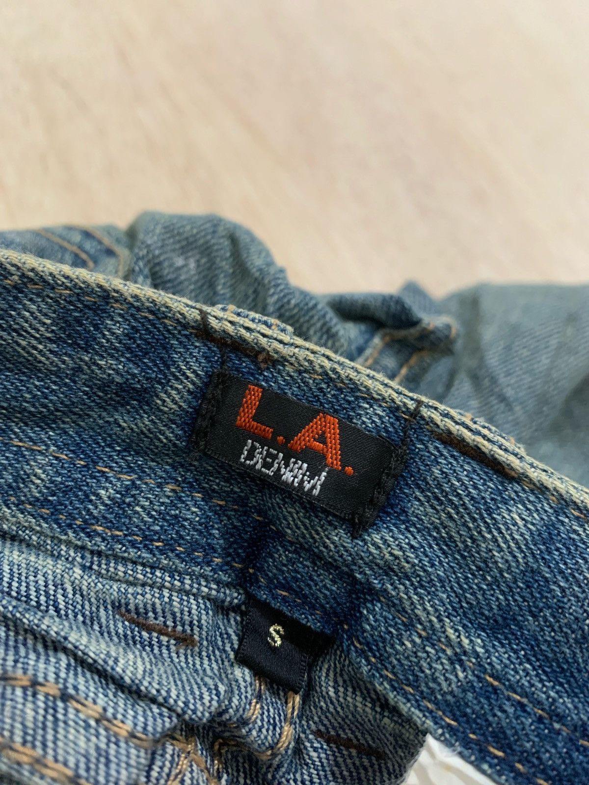 If Six Was Nine × Japanese Brand Distressed Jeans Flare L.A Denim Ifsixwasnine style bootcut Size US 29 - 7 Thumbnail