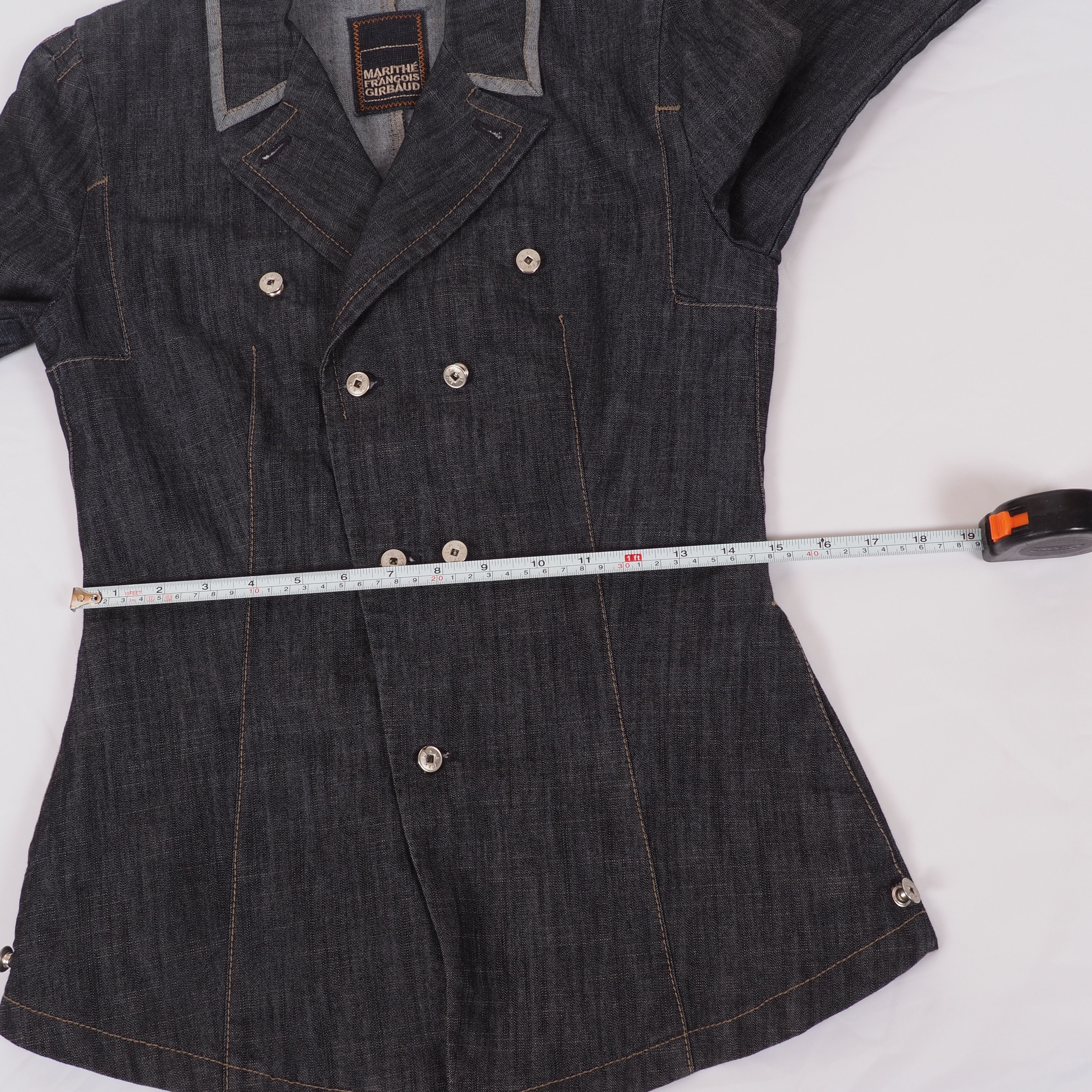 Marithe + Francois Girbaud Marithe Francois Girbaud Vintage Denim Blazer Jacket Size S / US 4 / IT 40 - 14 Thumbnail
