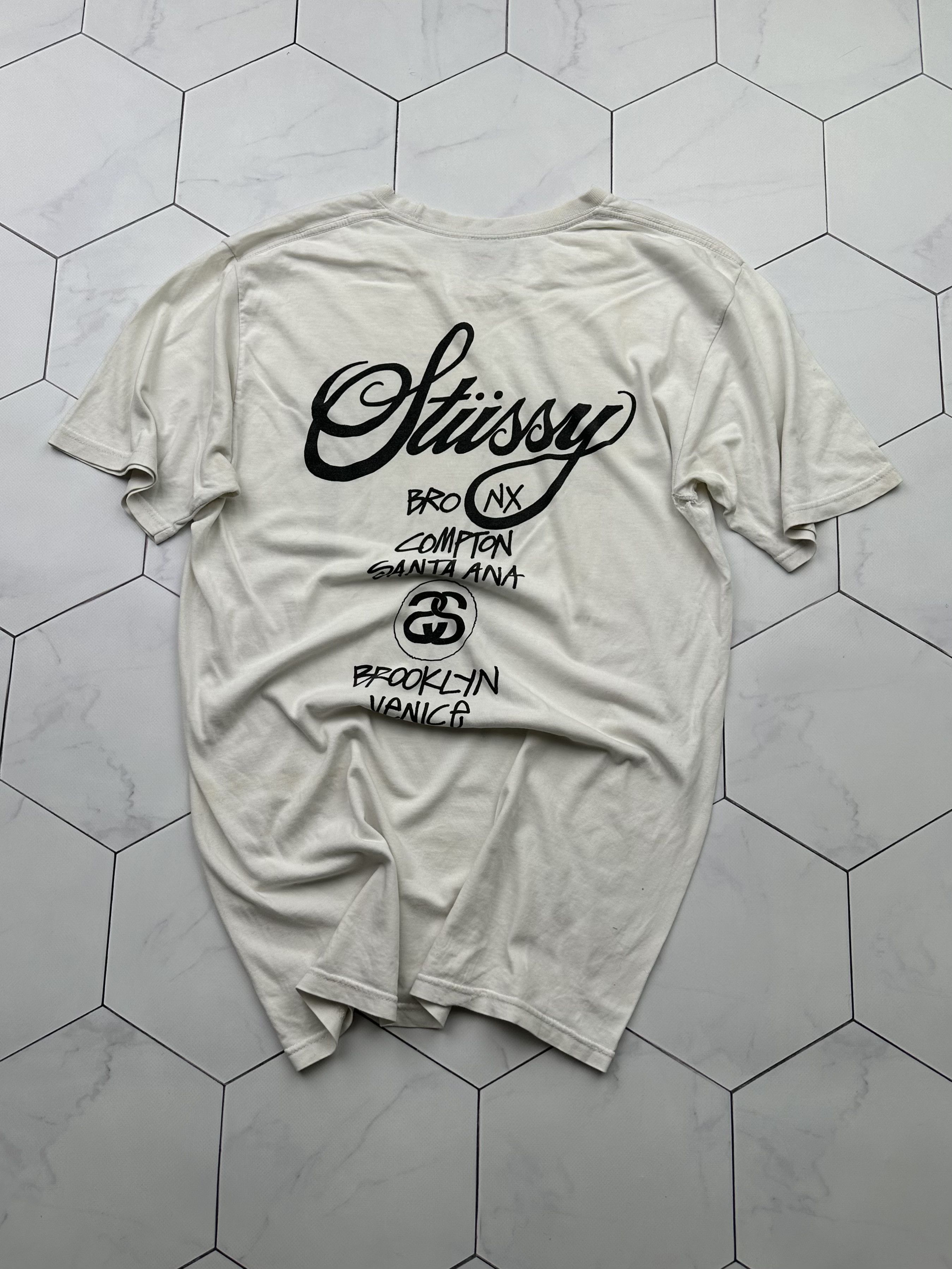 Stussy Stussy Thrashed Distressed Vintage T-Shirt (B204) Size US M / EU 48-50 / 2 - 11 Thumbnail