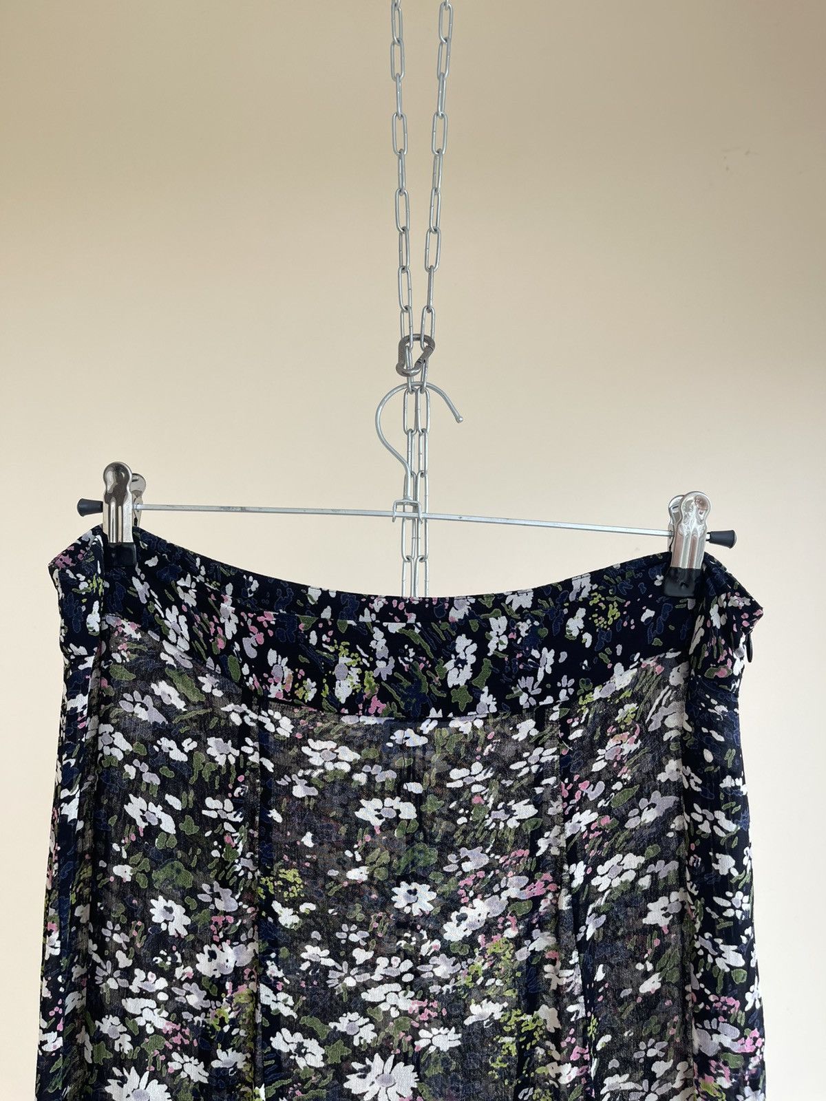 Ganni Ganni Georgette Sheer Floral Print Viscose Maxi Skirt FW19 Size 32" / US 10 / IT 46 - 9 Thumbnail