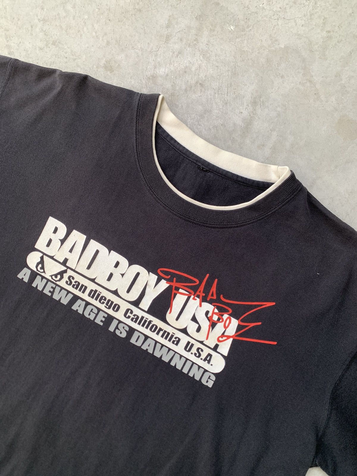 Vintage Vtg y2k badboy tshirt Size US L / EU 52-54 / 3 - 3 Thumbnail