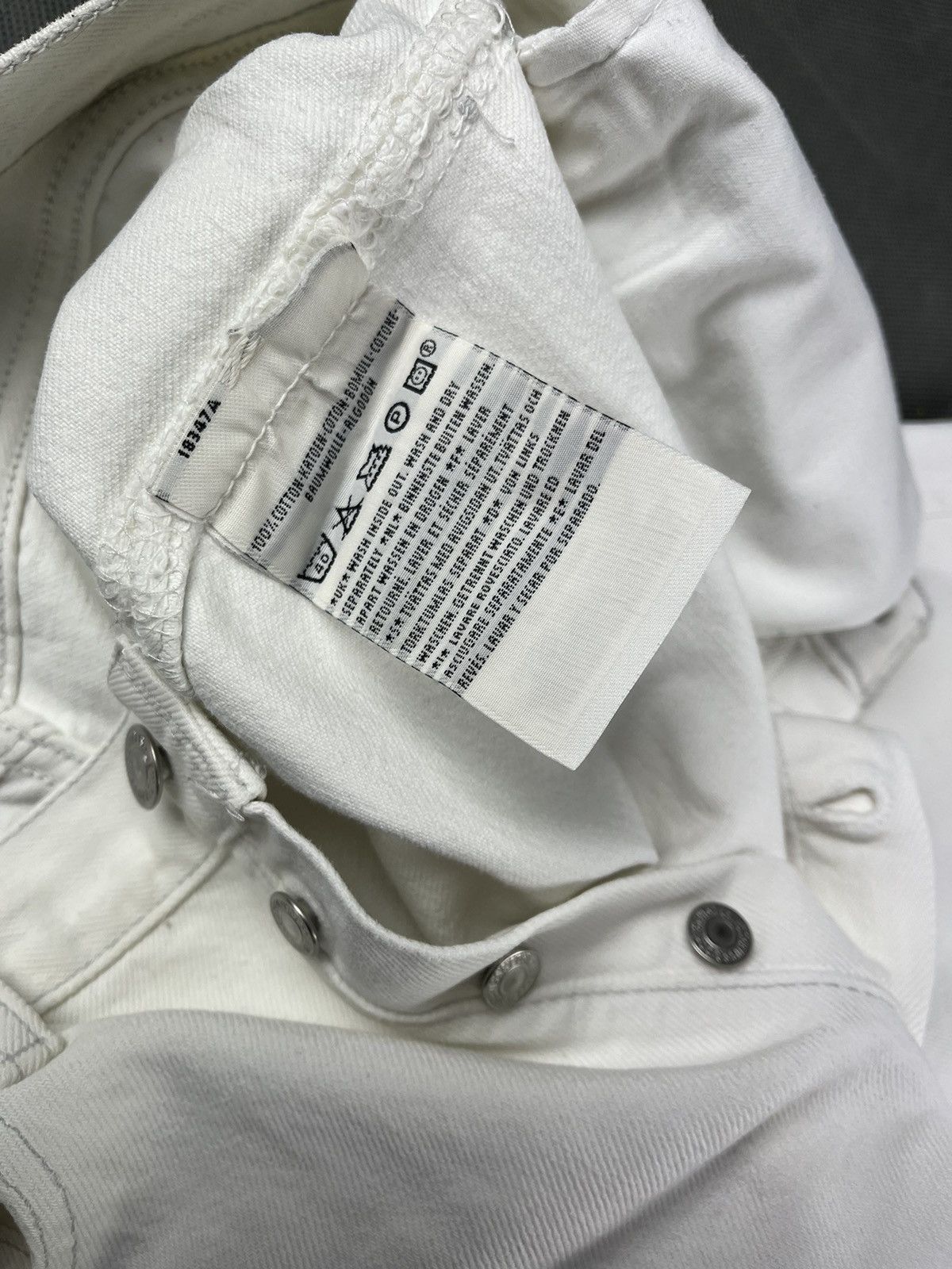 Levi's Levi’s 501 jeans white denim 90s made in Belgium Size US 34 / EU 50 - 7 Thumbnail