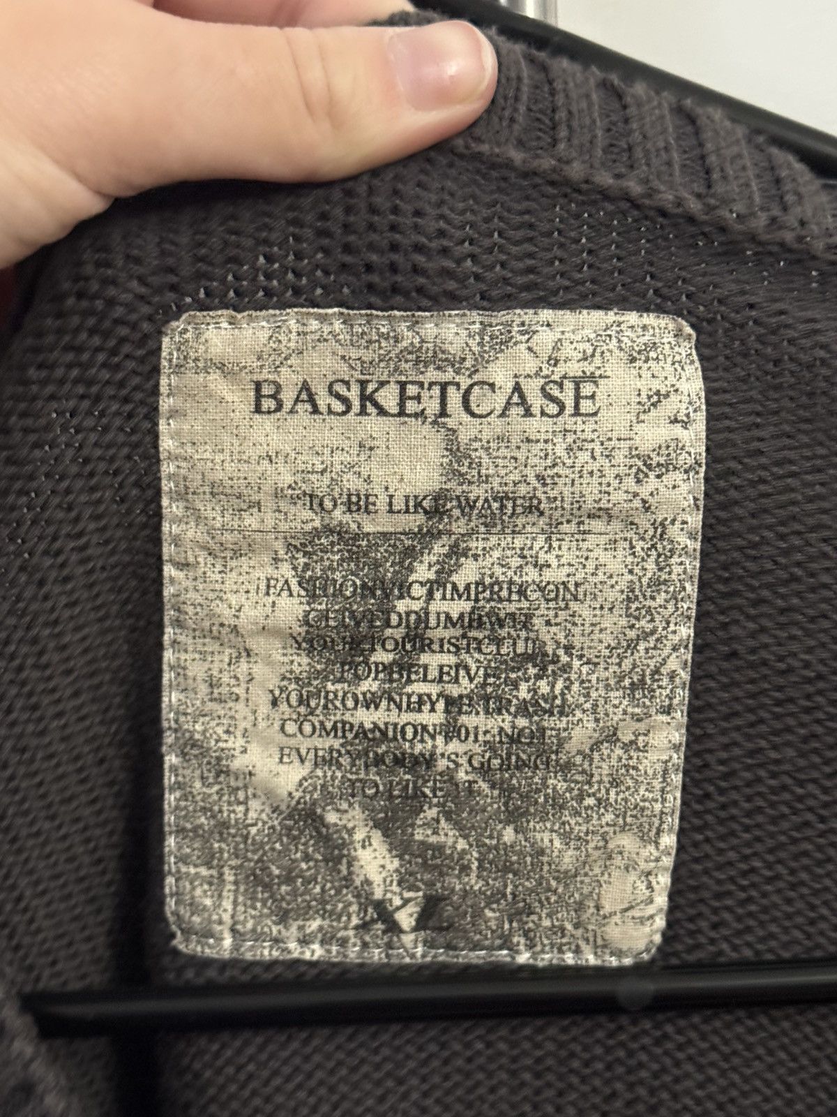 basketcase gallery Basketcase Gallery Raw College dark grey knit sweater Size US XL / EU 56 / 4 - 3 Thumbnail