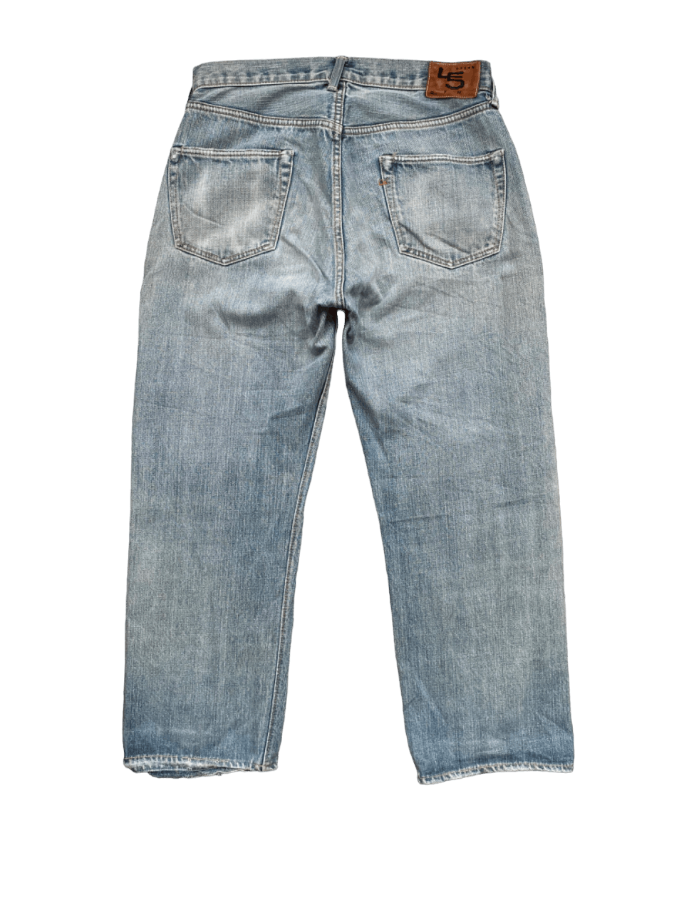 45rpm × If Six Was Nine Distressed Selvedge 45 Rpm Denim Jeans Size US 30 / EU 46 - 2 Thumbnail
