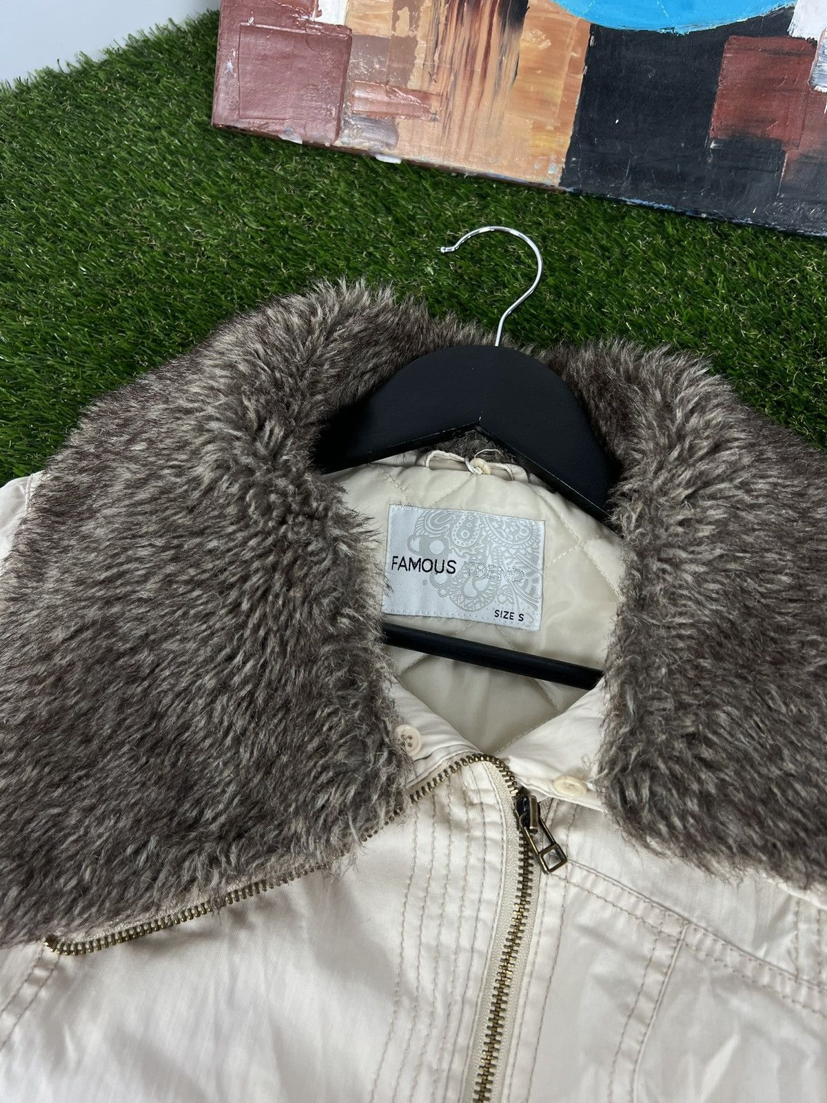 If Six Was Nine Y2K Women faux fur jacket LGB Alpha Industries N-2B styled Size S / US 4 / IT 40 - 6 Thumbnail