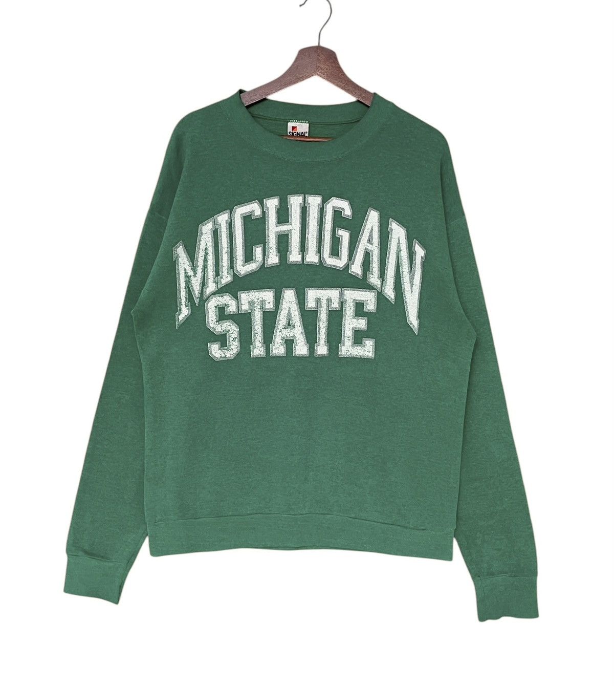 Vintage Vintage Michigan State Sweatshirt Made In Usa 1990s Size US XL / EU 56 / 4 - 1 Thumbnail