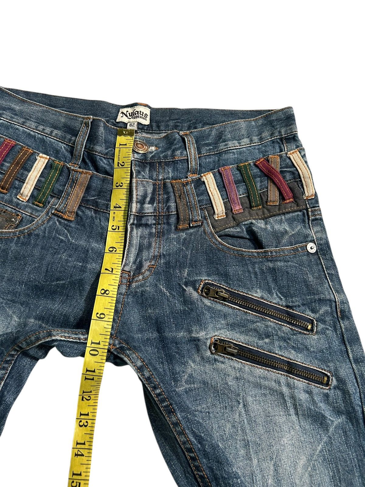 Japanese Brand × Kapital × Vintage Double Waist Nylaus Japanese Punk Style Denim Jeans Size US 32 / EU 48 - 22 Thumbnail