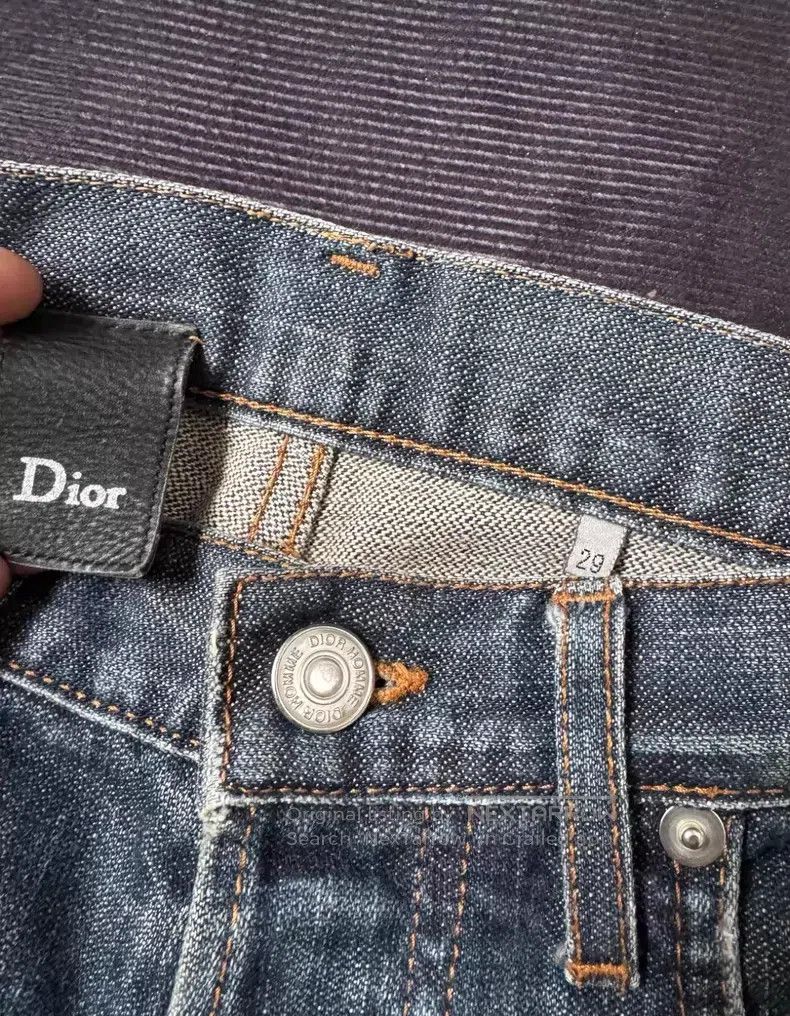 Dior Dior Washed cat's claw, ghost claw denim jeans i Size US 29 - 2 Thumbnail