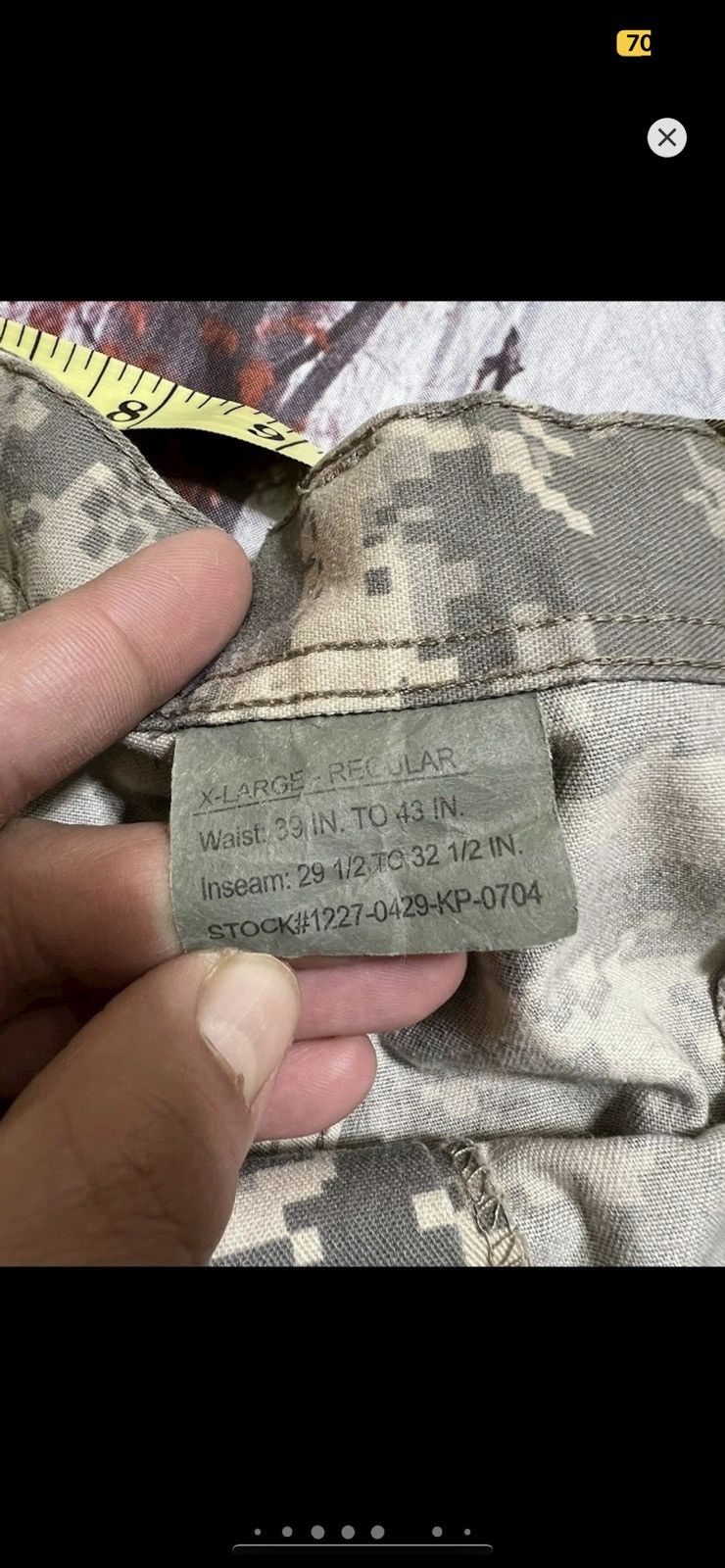 Vintage ***FINAL DROP***RARE 90s DIGI CAMO ROTHCO CARGO PANT XL Size US 43 - 12 Thumbnail