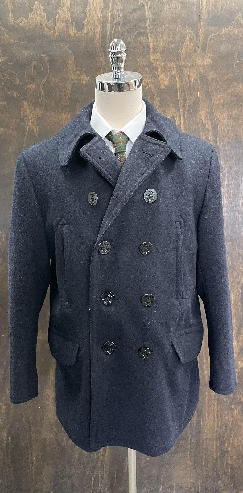 RRL Ralph Lauren Melton Wool Peacoat Size US XL / EU 56 / 4 - 2 Thumbnail