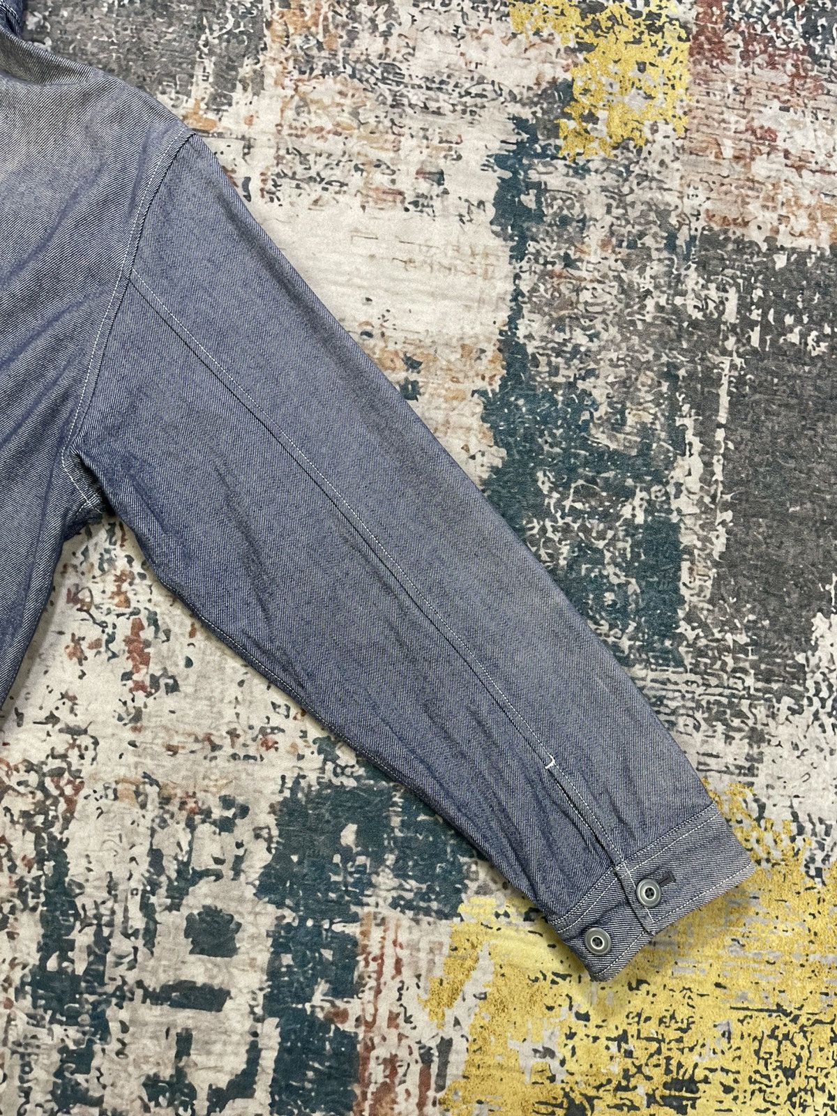 Japanese Brand Vtg Uniqlo Chambray Denim Chore Jacket Size US L / EU 52-54 / 3 - 4 Thumbnail