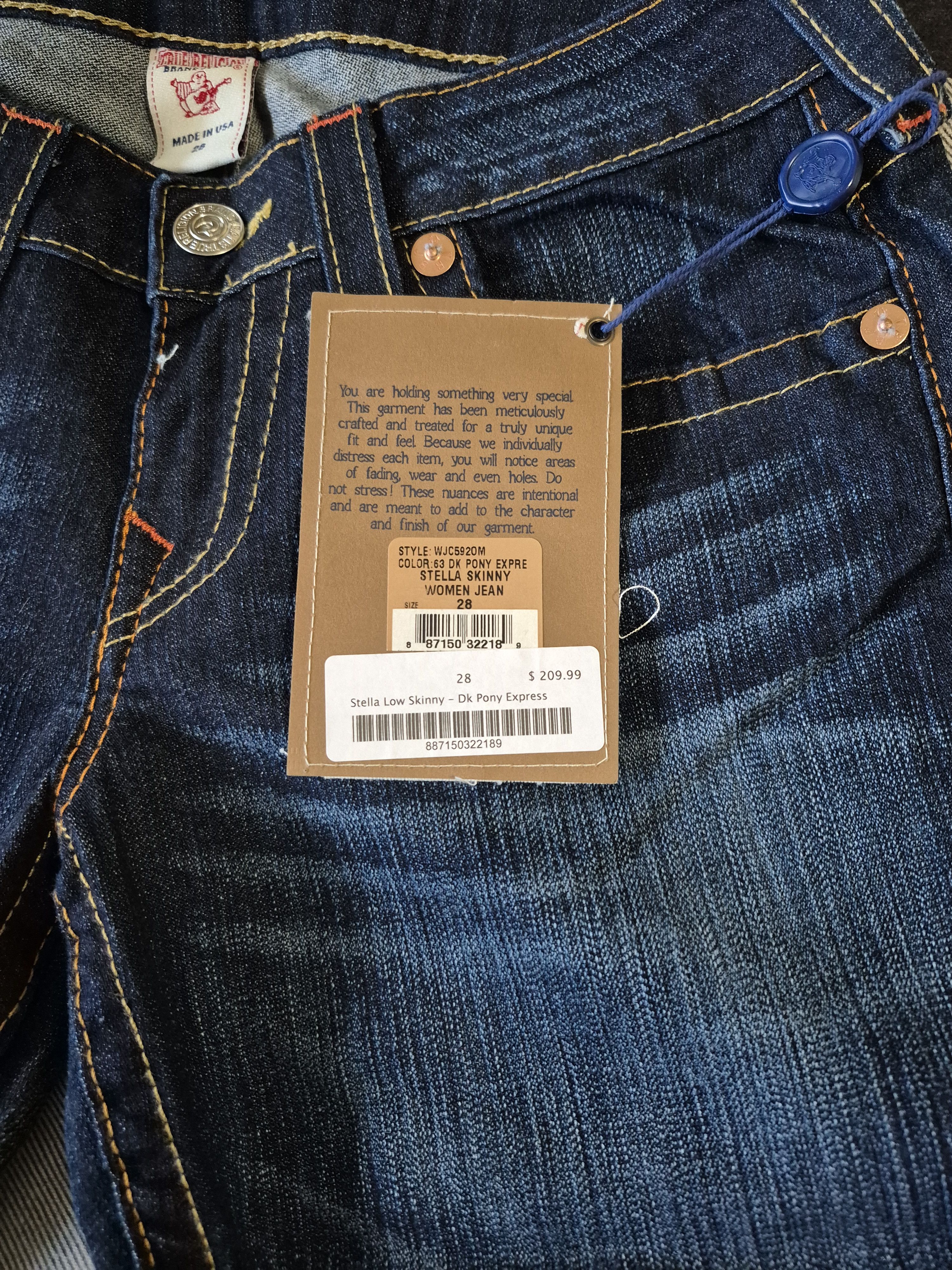 True Religion Stella low skinny Size 28" / US 6 / IT 42 - 4 Thumbnail
