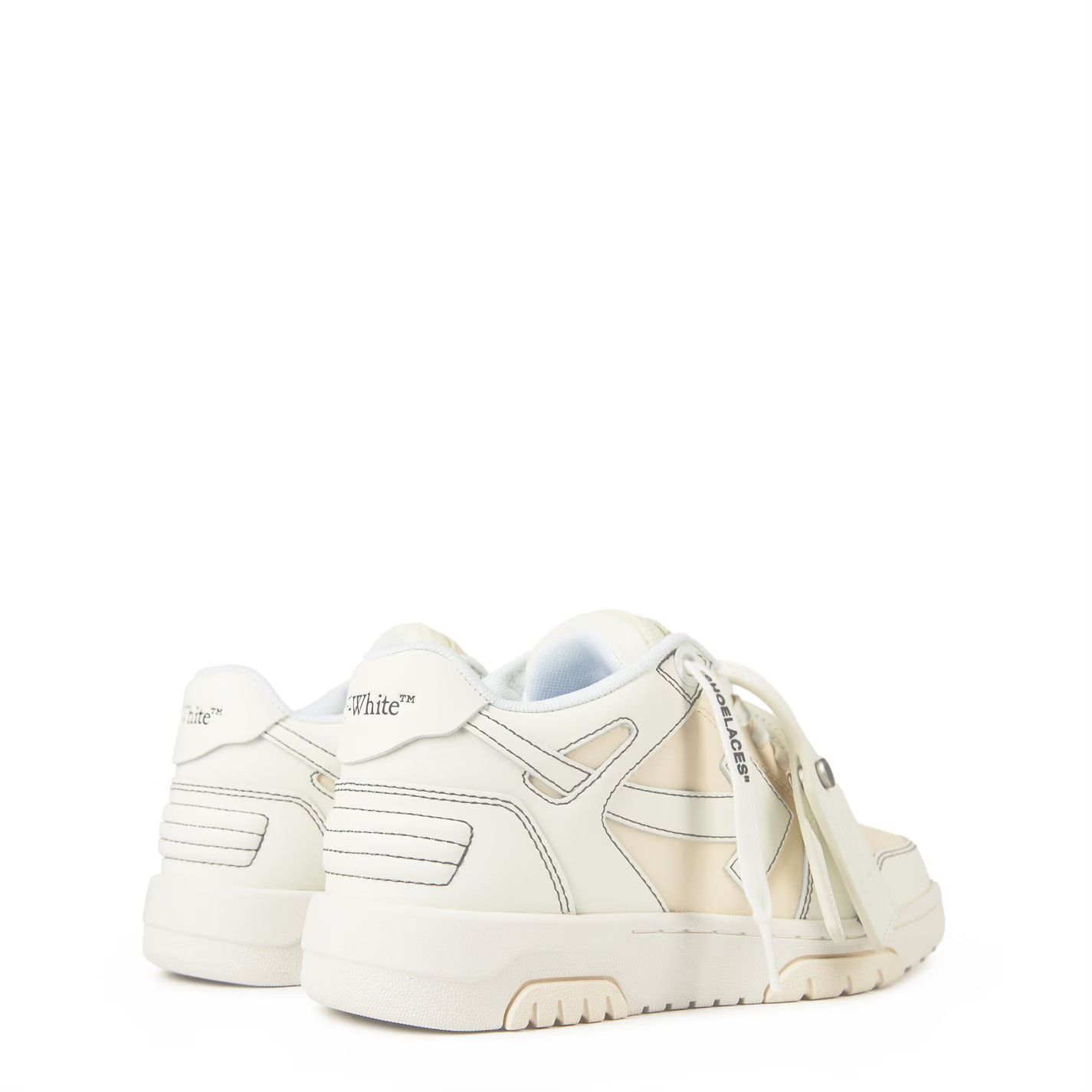 Off-White o1g2r1mq1224 Office Trainer in White & Beige Size US 6 / IT 36 - 4 Thumbnail