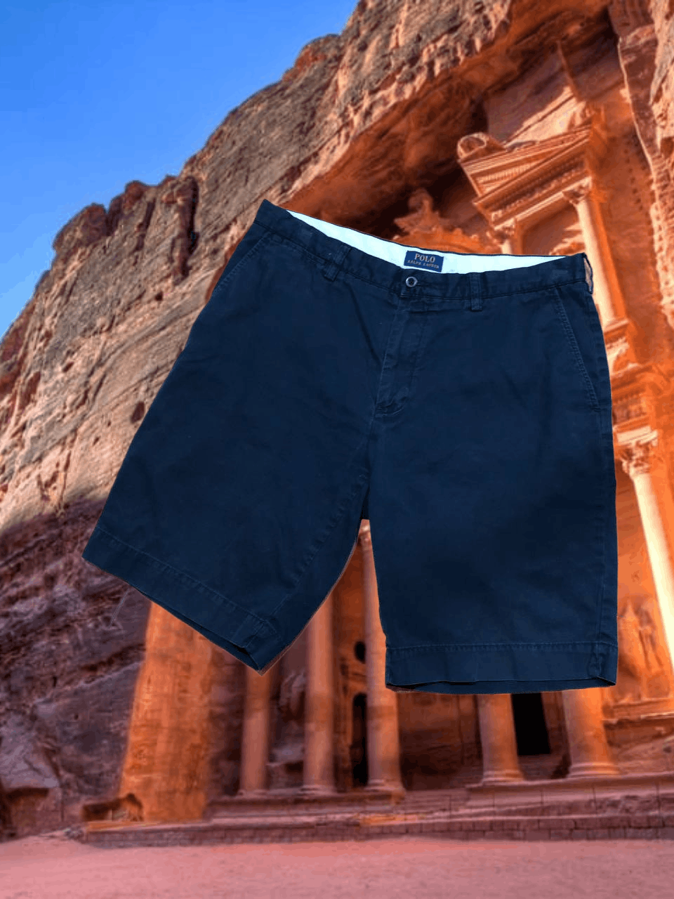 Polo Ralph Lauren blue denim shorts Vintage Polo Ralph Lauren Y2K streetwear Size US 34 / EU 50 - 1 Thumbnail