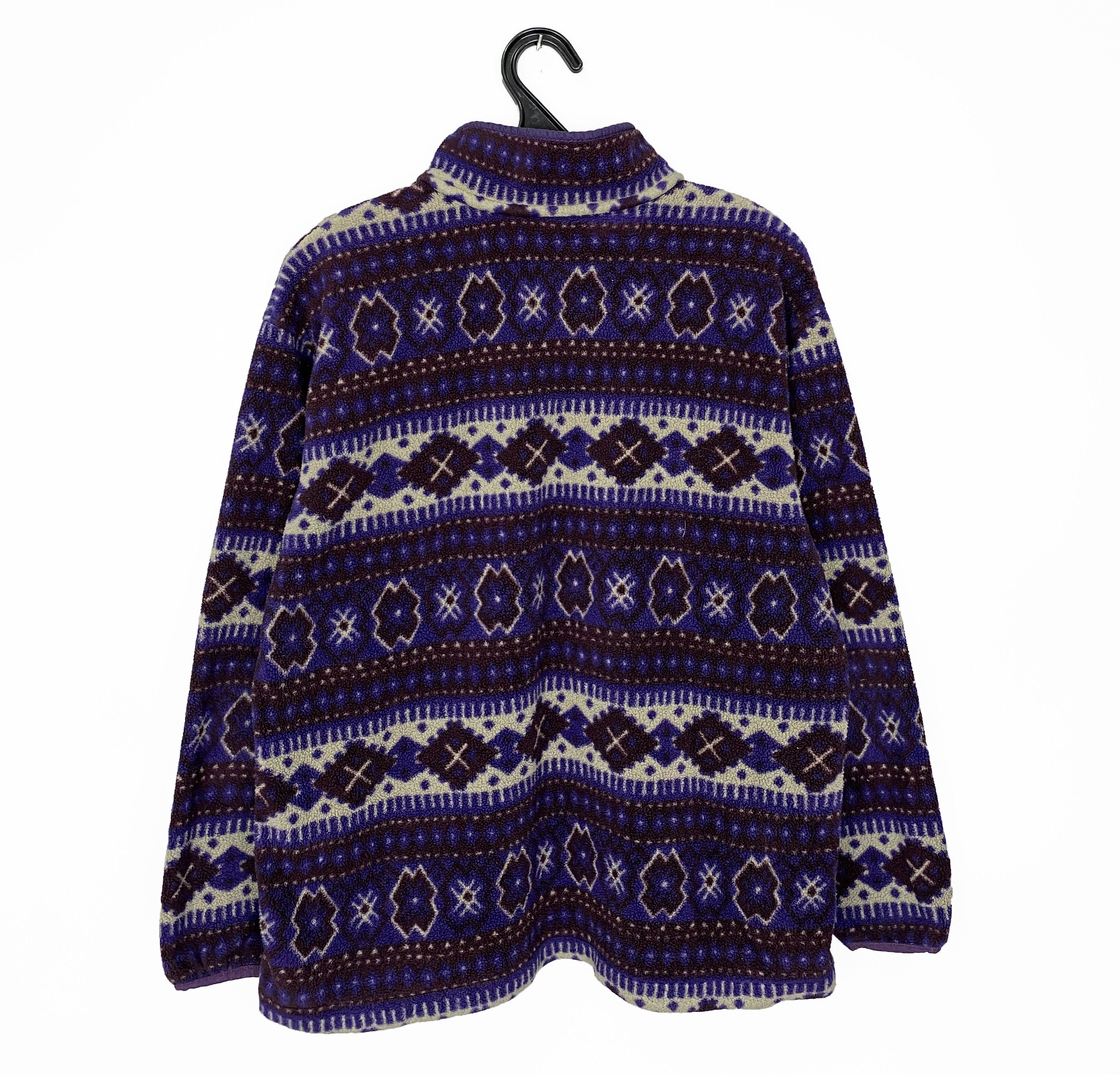 L.L. Bean Vintage L.L. Bean Snap-T Aztec Pattern Fleece Size US M / EU 48-50 / 2 - 8 Thumbnail