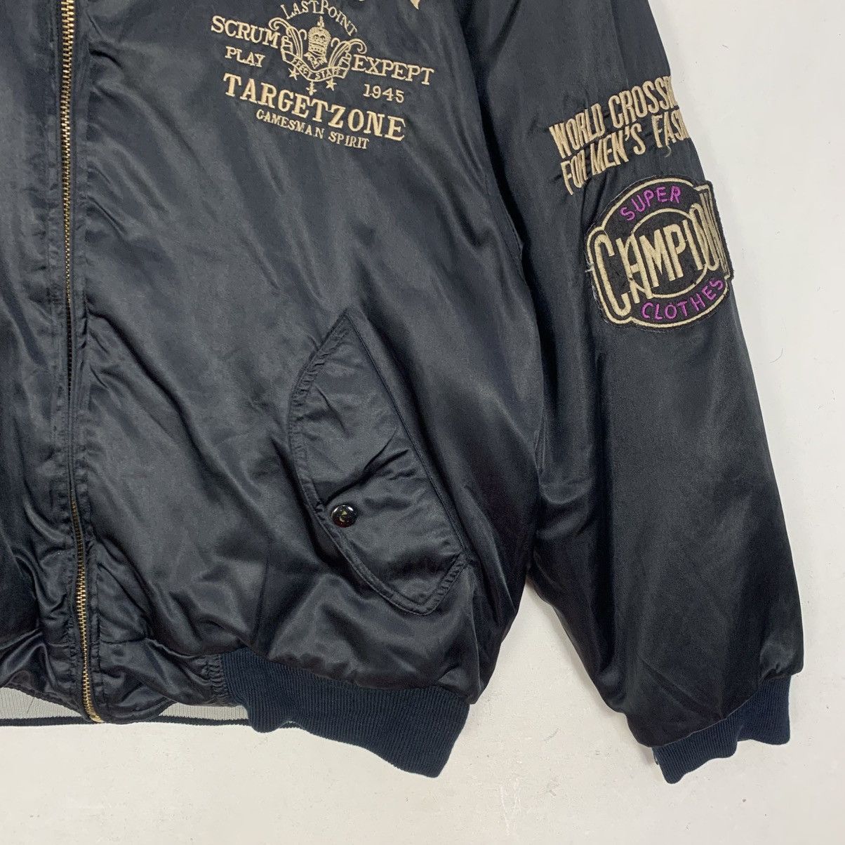 Japanese Brand Vintage virgin Voyage JapaneseBrand StreetWear Bomber Jacket Size US M / EU 48-50 / 2 - 4 Thumbnail