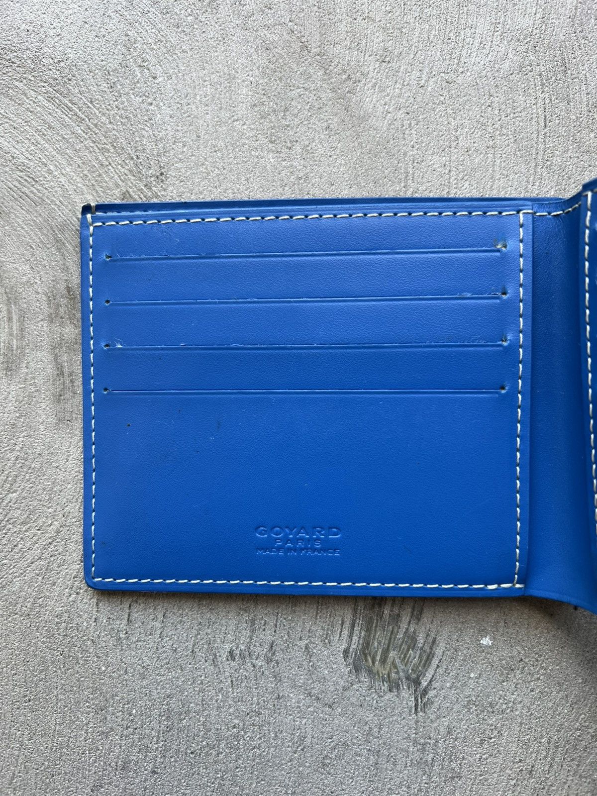 Goyard Blue Bi-Fold Wallet