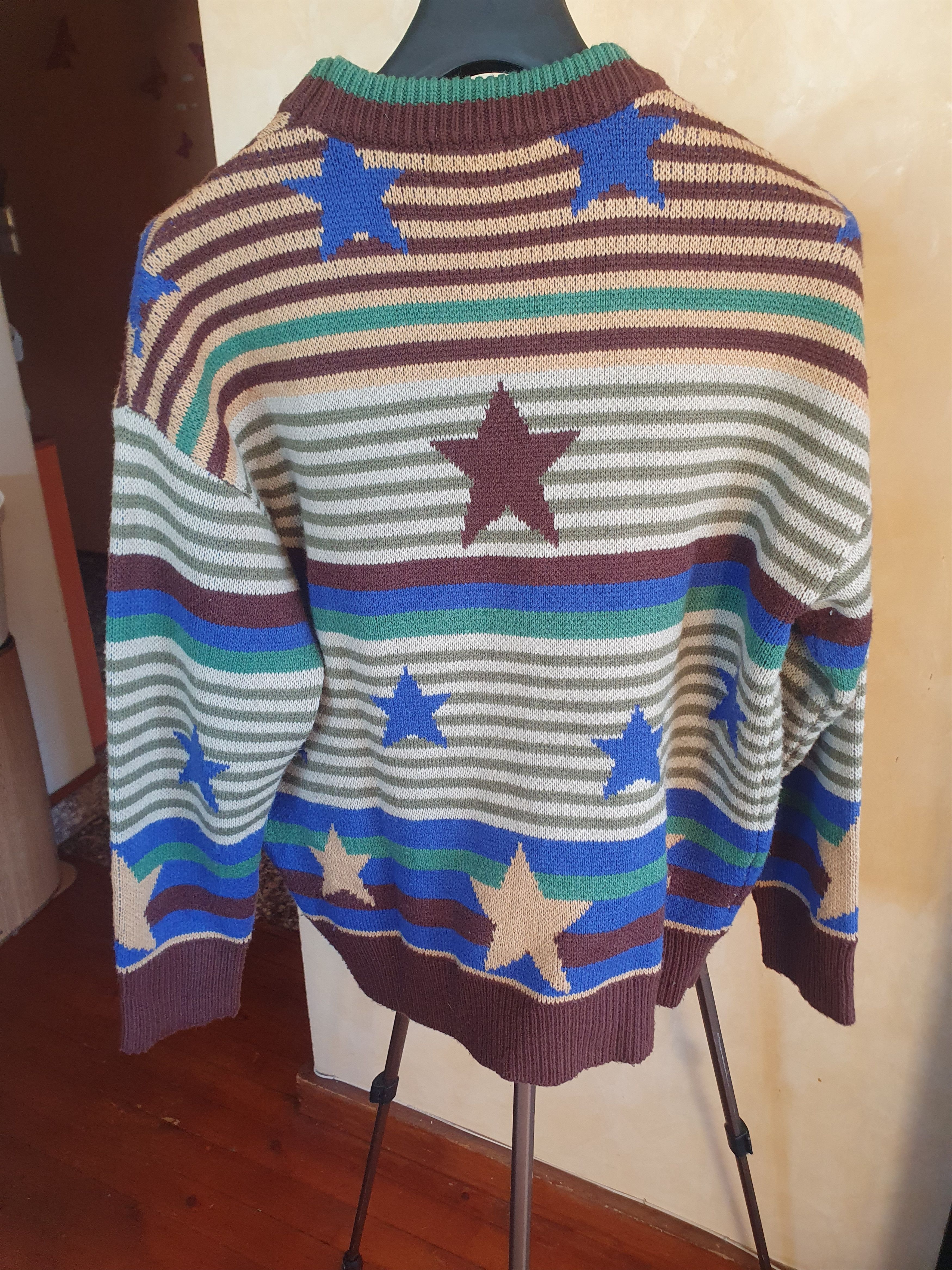 Other YWFG Sweater Stars Indie Fall Knitt Unisex sz M Size US M / EU 48-50 / 2 - 9 Thumbnail