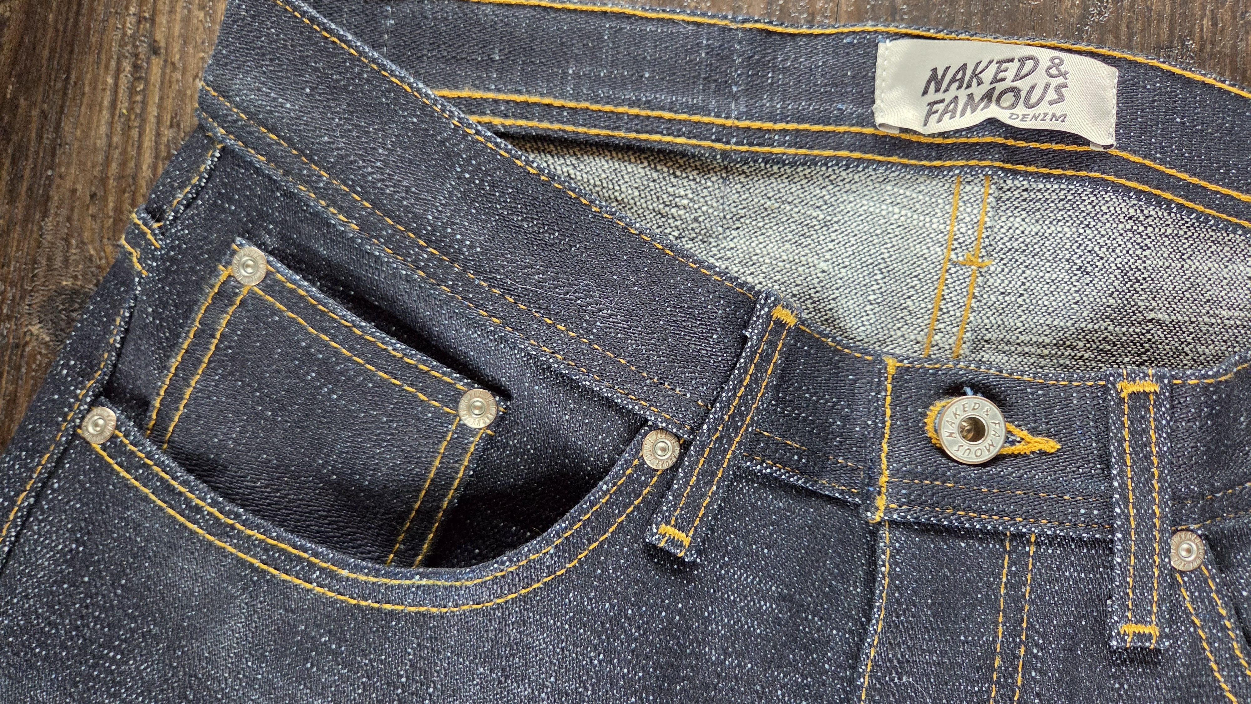 Naked & Famous Elephant 12, 20oz. Broken twill Size US 31 - 2 Thumbnail