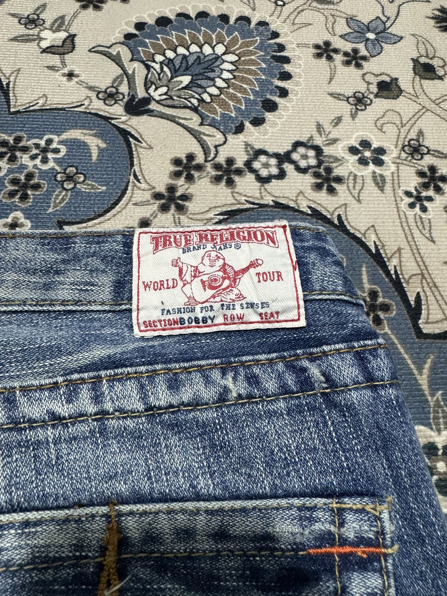 True Religion × Vintage Y2K Flare True Religion Bobby Distressed Jeans Size 32" / US 10 / IT 46 - 11 Thumbnail