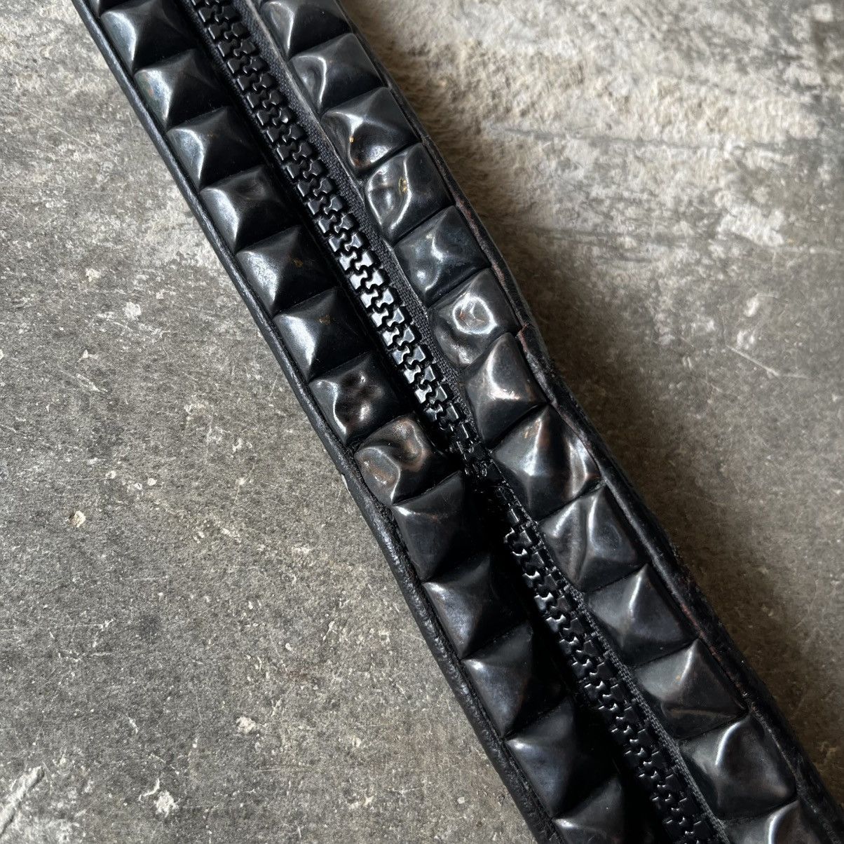 If Six Was Nine FUGA FULL ZIPPER STUDED BELT Size 32 - 12 Thumbnail