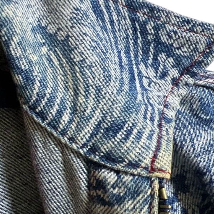 Vintage × Vivienne Westwood Vivienne Westwood The Great Wave Print Denim Jacket Size M / US 6-8 / IT 42-44 - 6 Thumbnail