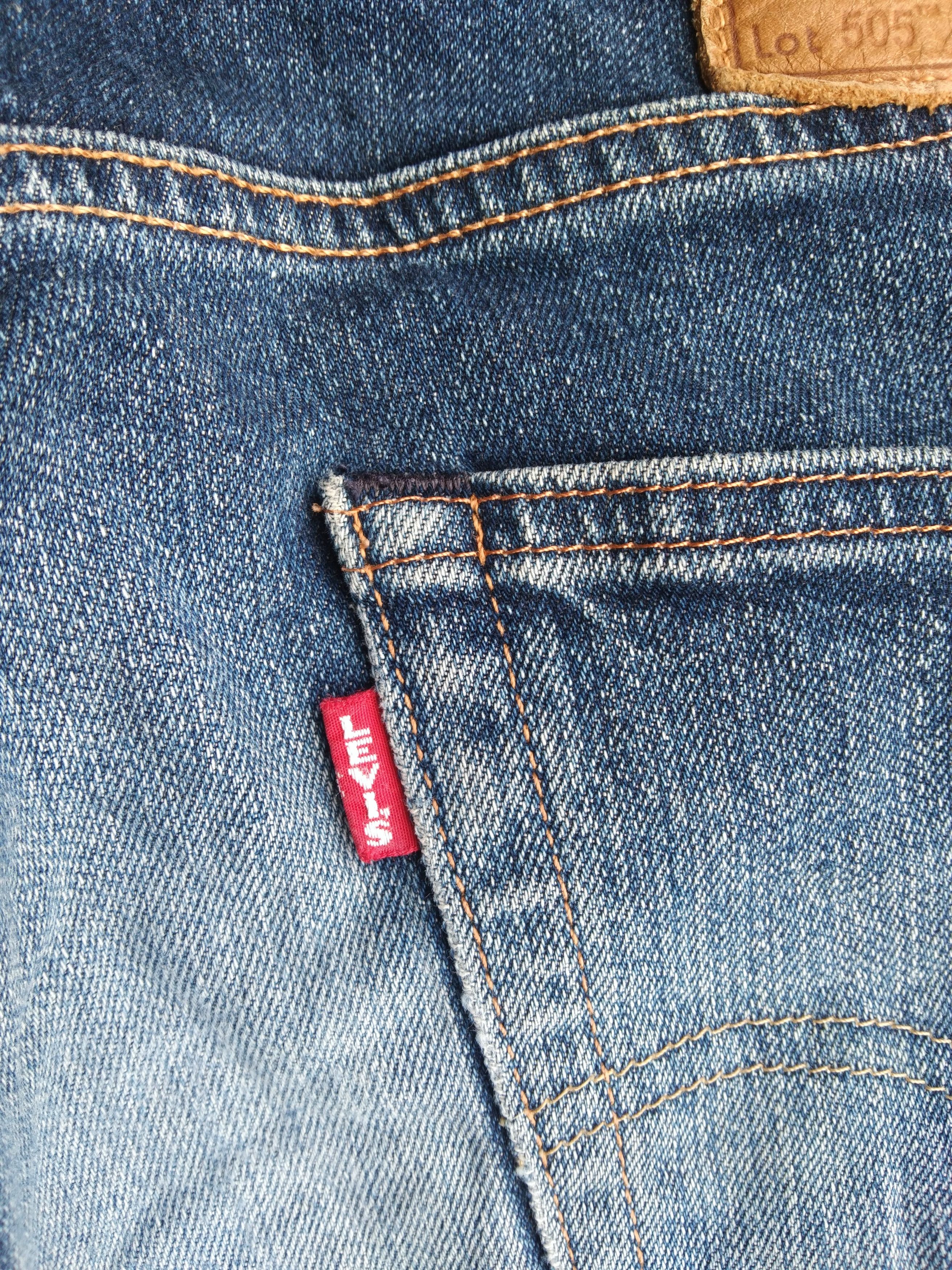Levi's Vintage Levi's Jeans 505 Big E Distressed Denim 31x30 Size US 31 - 3 Thumbnail