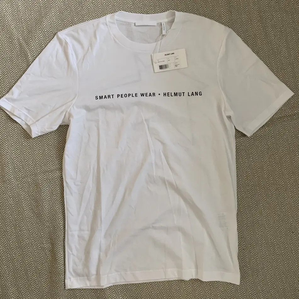 Helmut Lang Helmut Lang T-Shirt smart people White Size US S / EU 44-46 / 1 - 1 Thumbnail