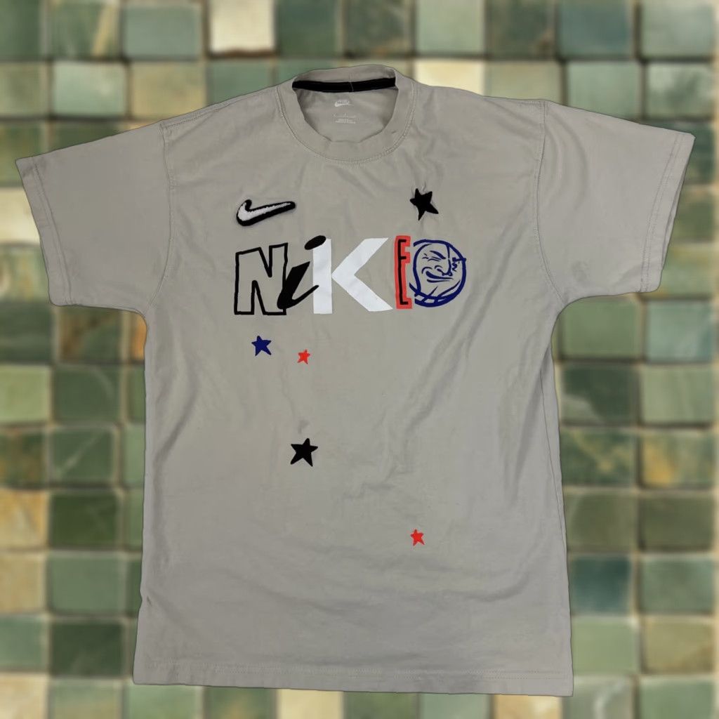Nike Nike Sportswear Max 90 Stories Short Sleeve T-Shirt Small Embroidered Beige Mens S Size US S / EU 44-46 / 1 - 1 Thumbnail