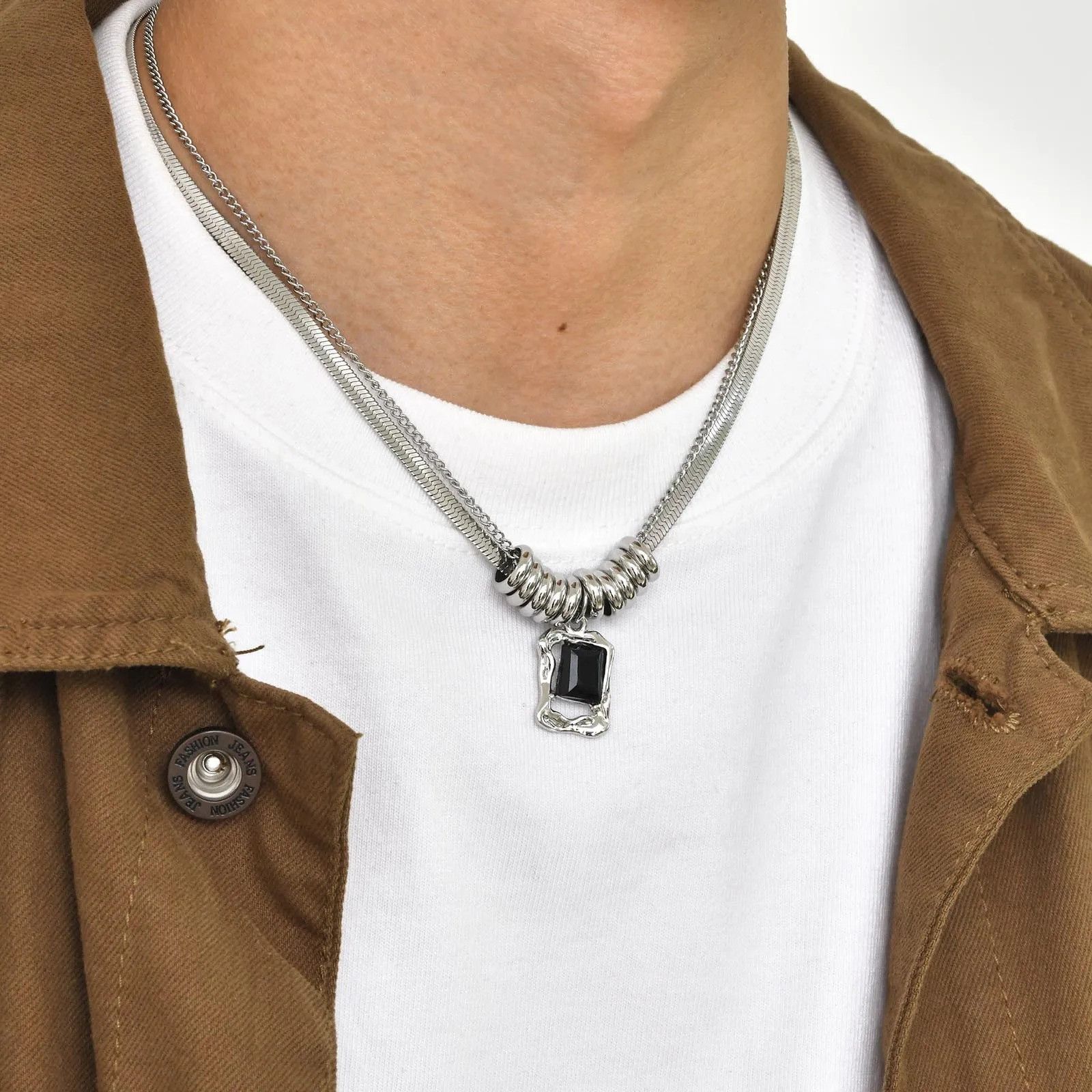 Jewelry Herringbone Chain Necklace Size ONE SIZE - 2 Thumbnail