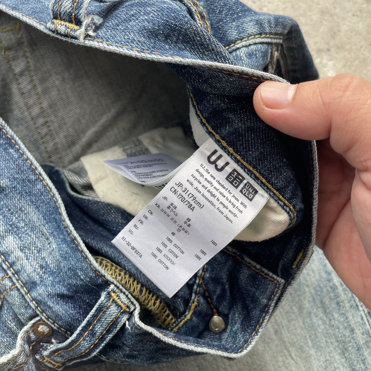 Japanese Brand × Jean × Vintage W32💥 Vintage Japanese StoneWash Jeans Faded Denim Pants Size US 32 / EU 48 - 7 Thumbnail