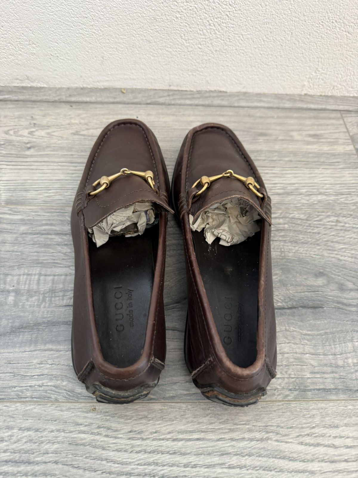 Gucci Classic Brown Leather Horsebit Loafers Size US 9 / EU 42 - 3 Thumbnail