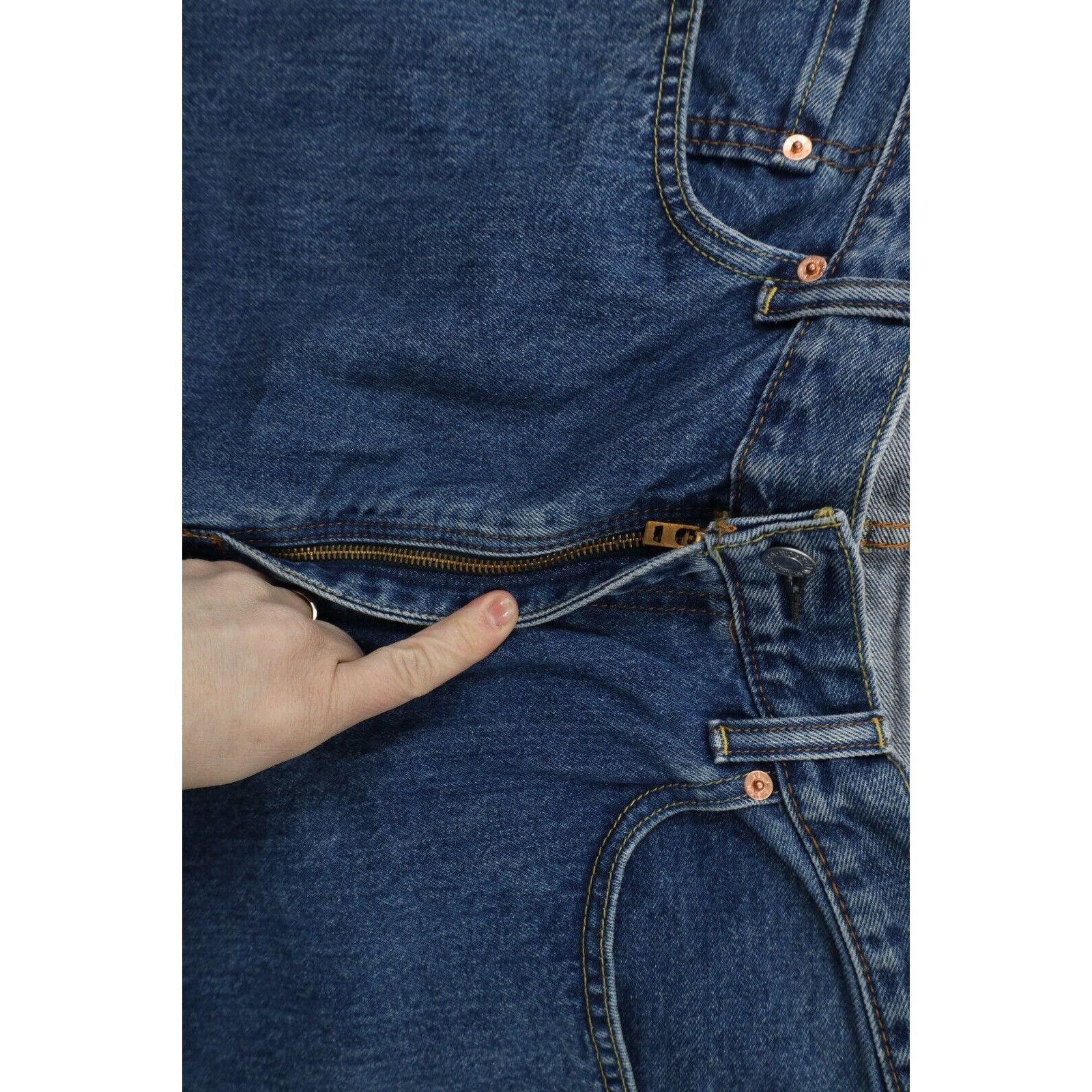 Levi's × Vintage Deadstock Vintage Y2K Levis 550 Relaxed Fit Tapered Jeans Size US 38 / EU 54 - 5 Thumbnail