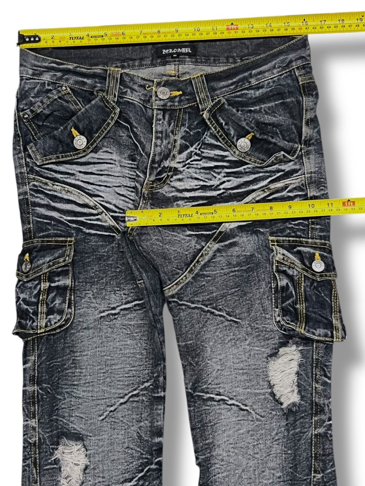 If Six Was Nine Flared Vintage Japanese Denim Zerosail Multi cargo pockets Size US 32 / EU 48 - 16 Thumbnail