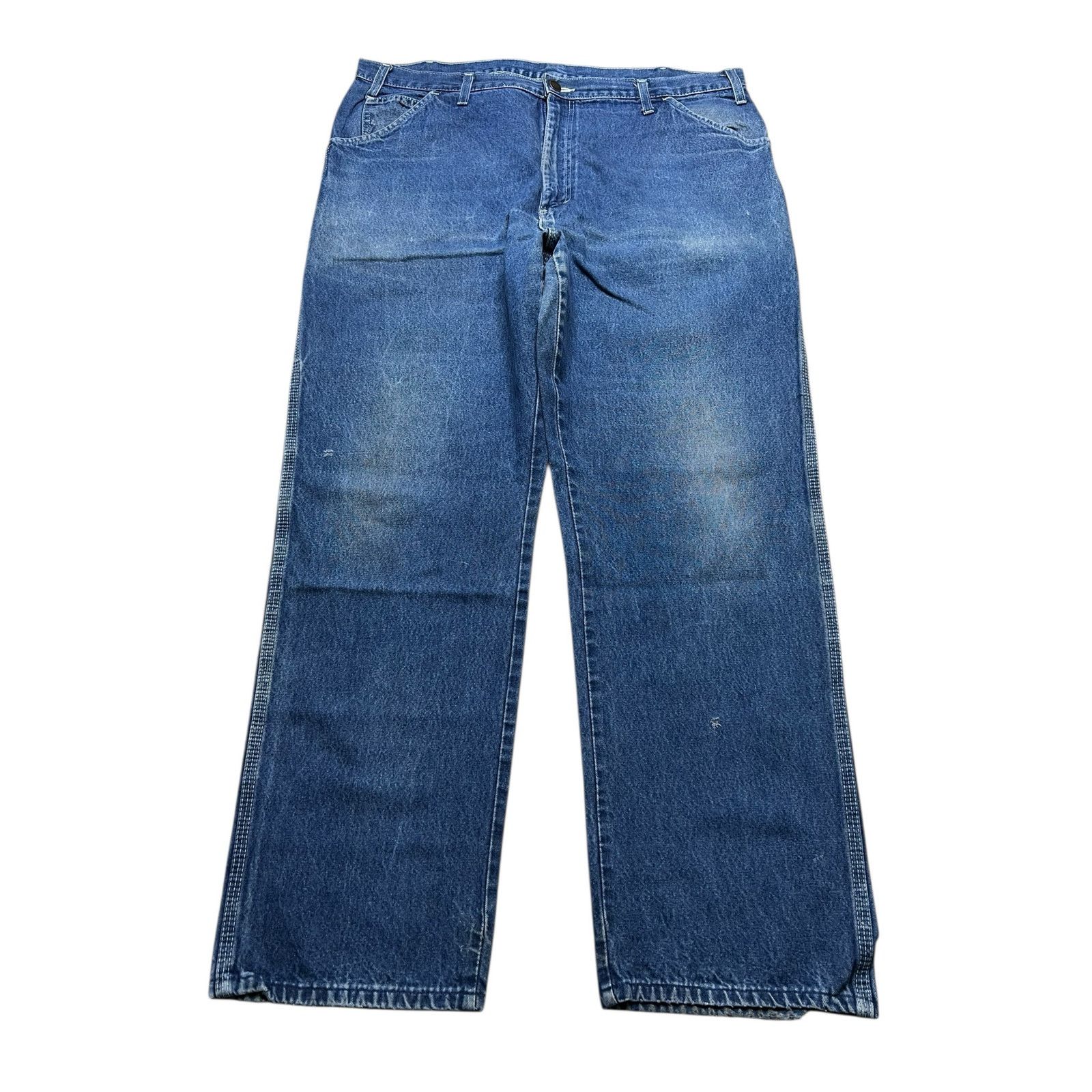 Dickies Vintage 80s Dickies Carpenter Workwear Jeans Distressed 40 Size US 40 / EU 56 - 1 Thumbnail