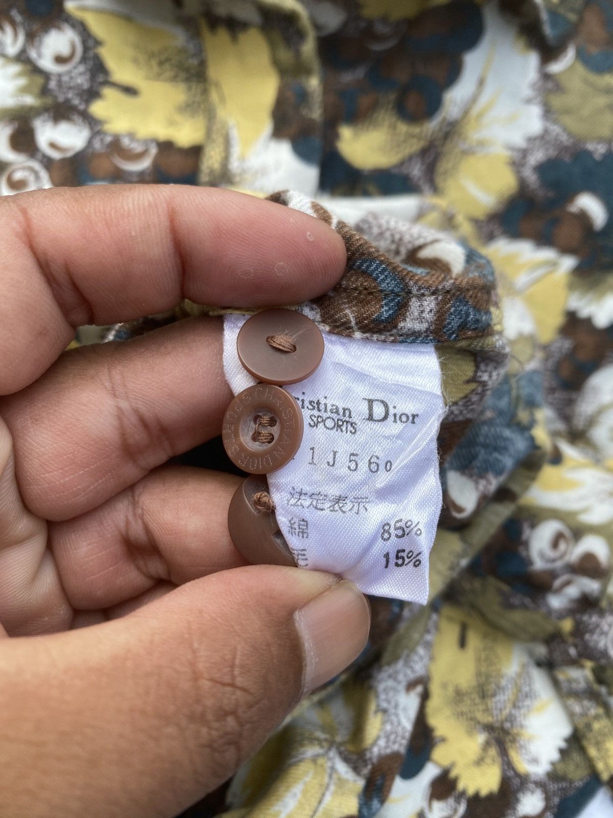 Christian Dior Monsieur Rare Vintage 90s Christian Dior Florals Buttoned Shirt Size US M / EU 48-50 / 2 - 17 Thumbnail