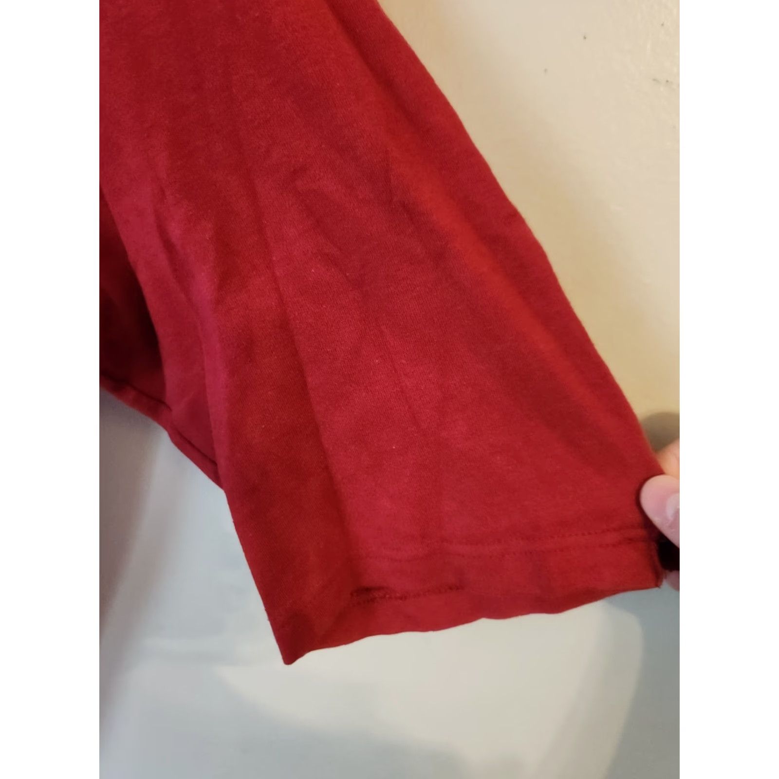 Quacker Factory Quacker Factory Red Rhinestone Purse Design 3/4 Sleeve Casual Top Shirt 3X Plus Size XXL / US 16-18 / IT 52-54 - 4 Thumbnail