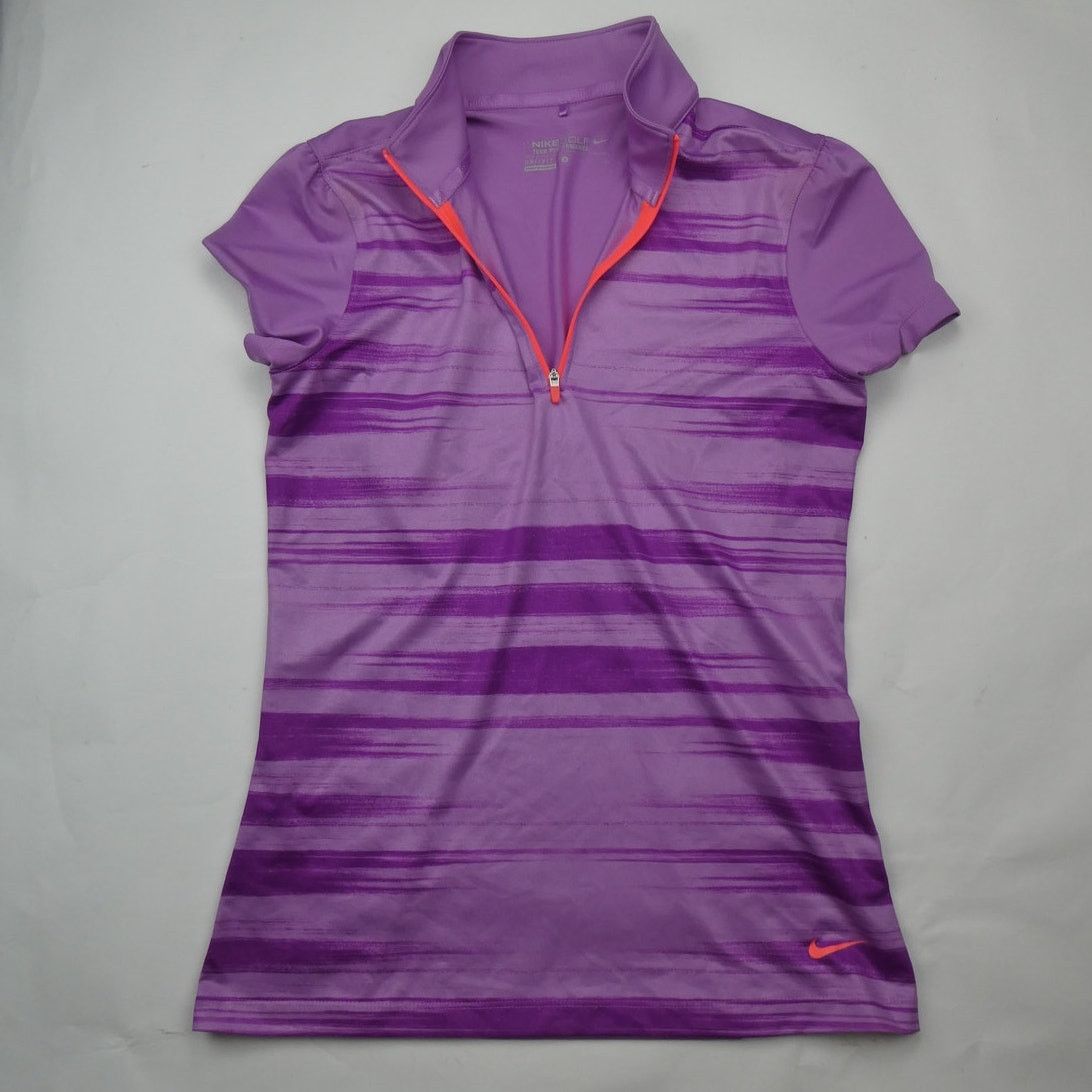 Nike NIKE Women's Golf Swing Stripe Polo Shirt, small, NEW Size S / US 4 / IT 40 - 1 Thumbnail