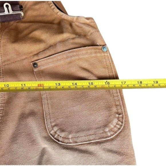 Carhartt Carhartt Quilted Lined Canvas Bib Overalls \ Size US 34 / EU 50 - 5 Thumbnail