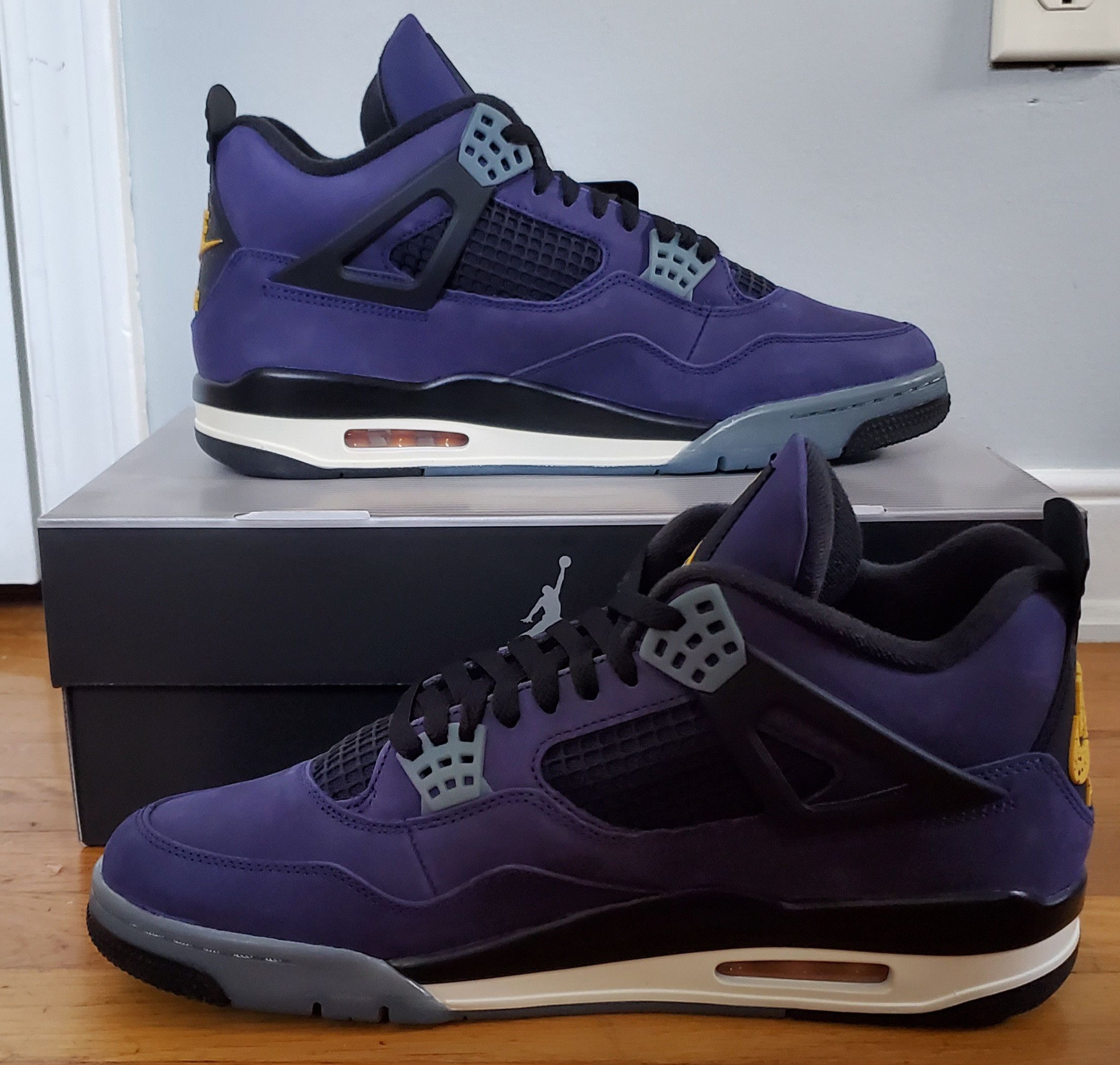 Jordan Brand Nike Air Jordan 4 Retro 'Lakers' Size US 12.5 / EU 45-46 - 3 Thumbnail