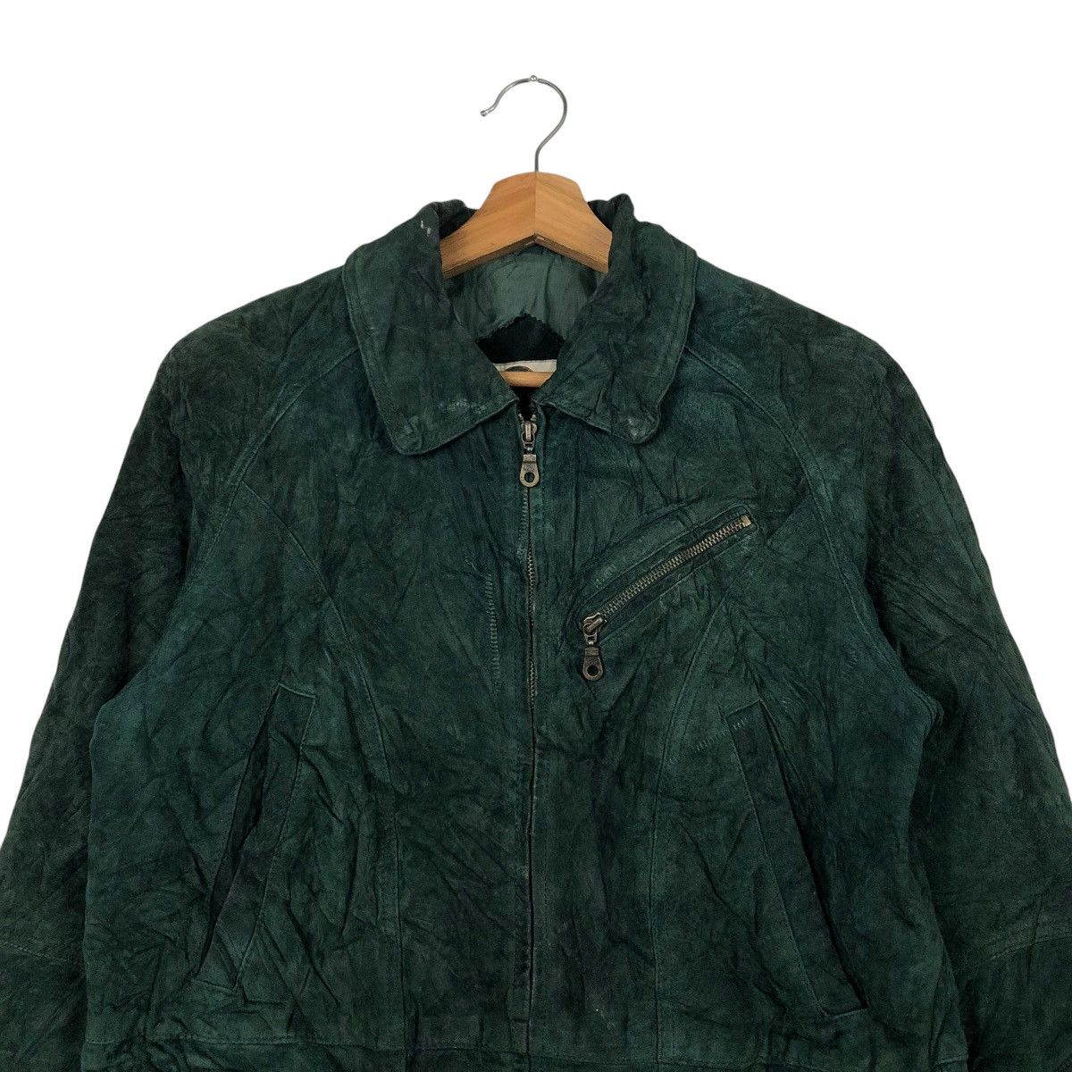 Japanese Brand 🔥VINTAGE CHORE LEATHER JACKET OUT BROOK ISSEY MIYAKE Size US S / EU 44-46 / 1 - 3 Thumbnail
