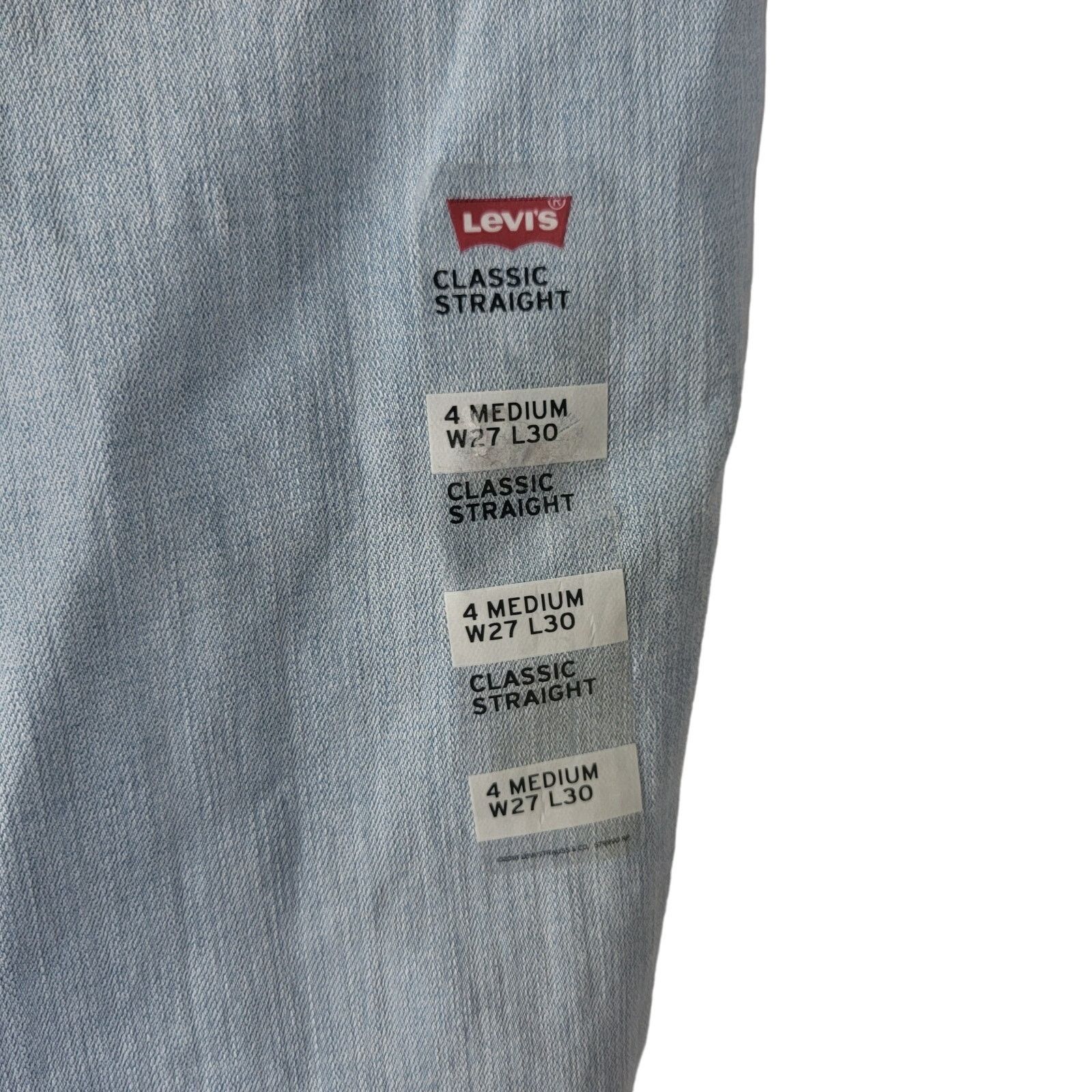 Levi's Levi's Light Wash Classic Straight Jeans Size 4 Size 27" / US 4 / IT 40 - 5 Thumbnail