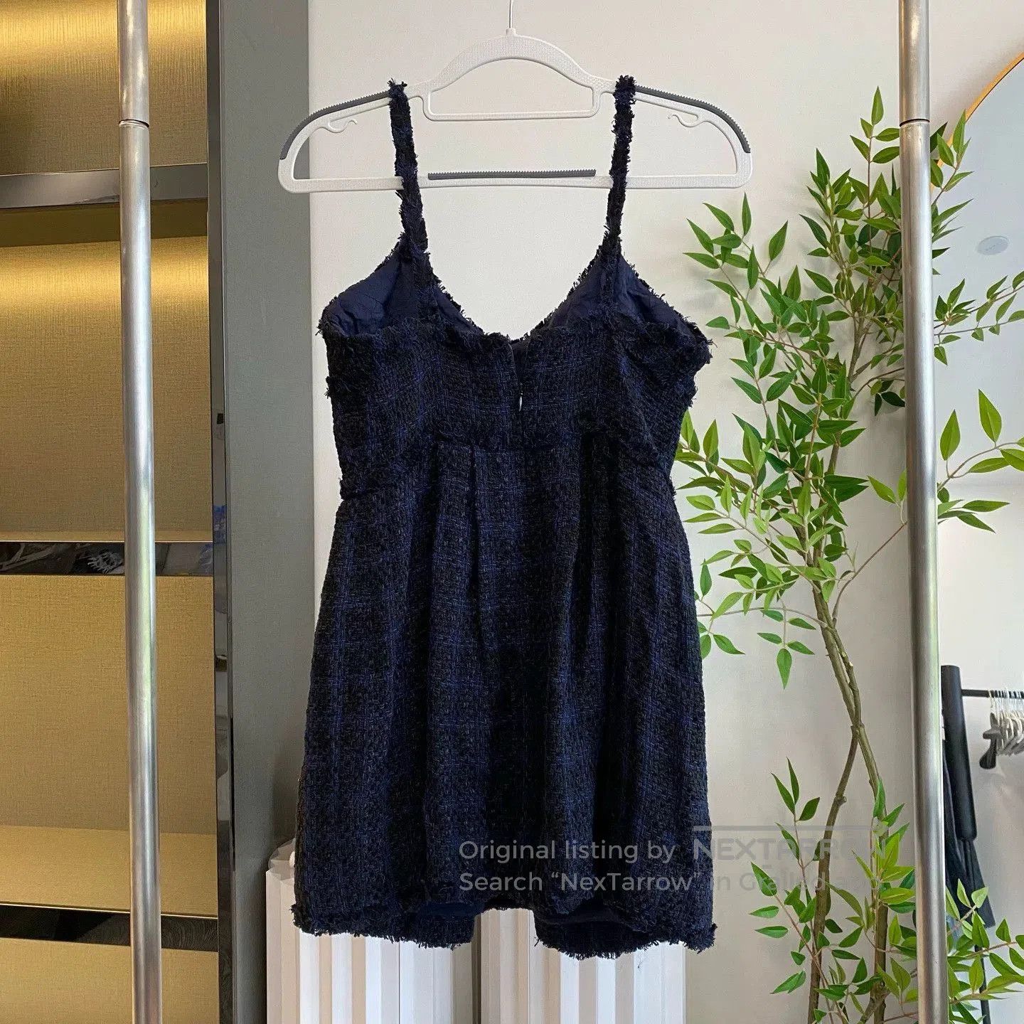 Chanel Chanel Cotton Twill Slip Dress in Navy. Size US M / EU 48-50 / 2 - 1 Thumbnail
