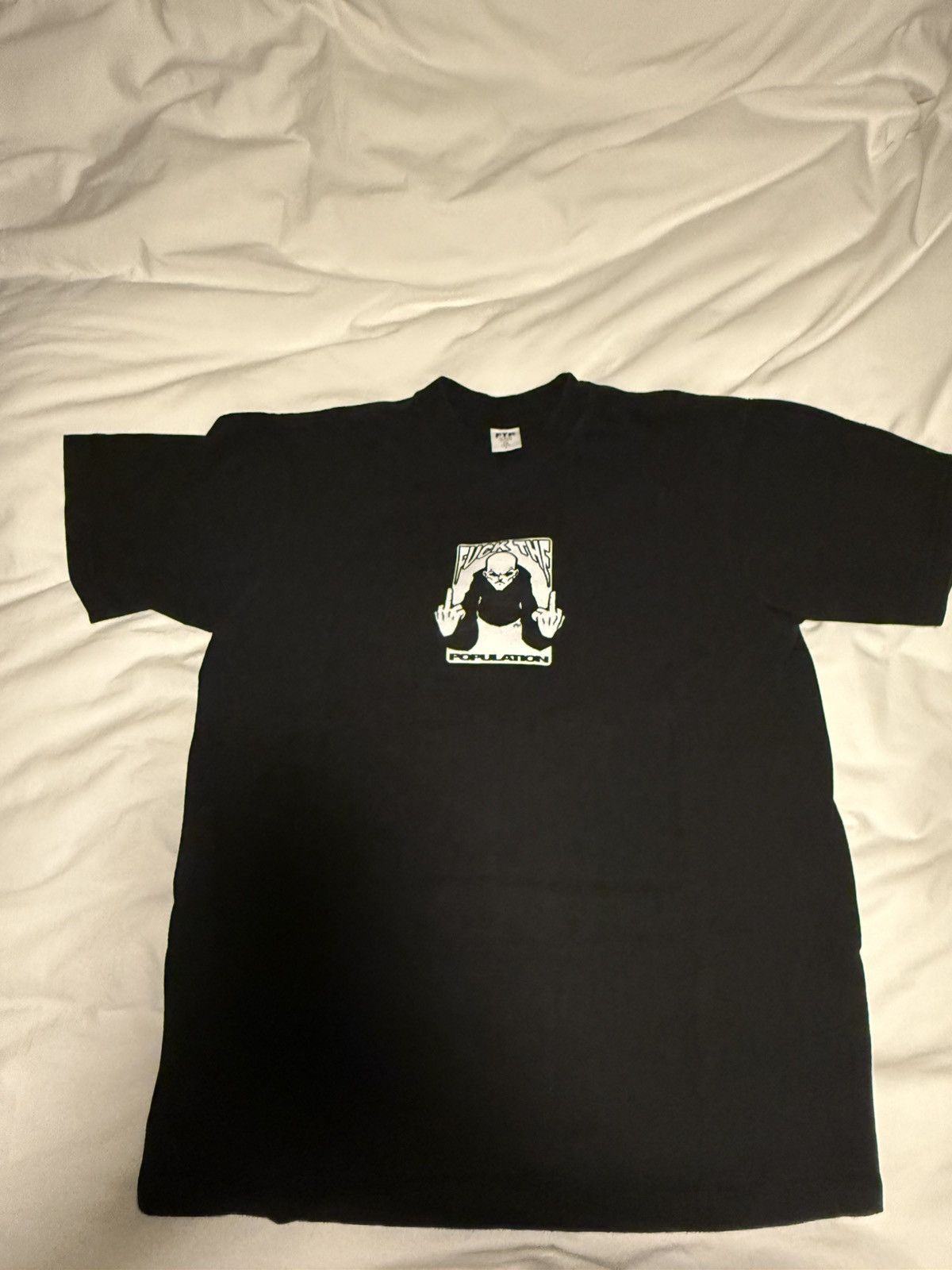 Fuck The Population FTP MIDDLE FINGER TEE Size US L / EU 52-54 / 3 - 5 Thumbnail
