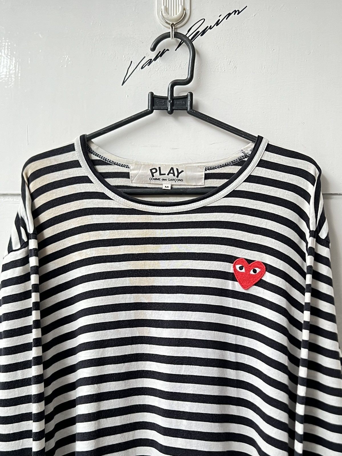 Comme des Garcons Comme Des Garcons Play Striped T-shirt Size US S / EU 44-46 / 1 - 3 Thumbnail