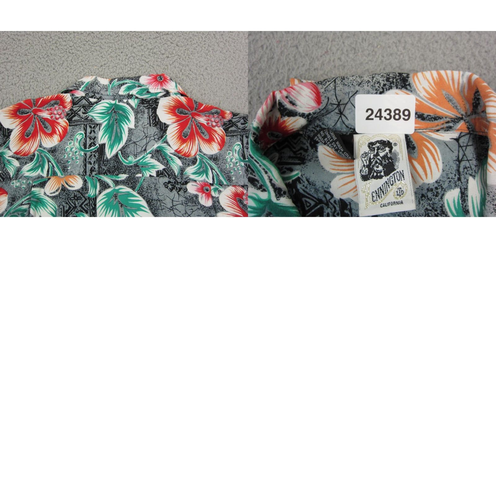 Vintage VINTAGE Kennington Shirt Mens M Black Hawaiian Collared Button-Up Short Sleeve, Flowery Theme? Size US M / EU 48-50 / 2 - 9 Thumbnail