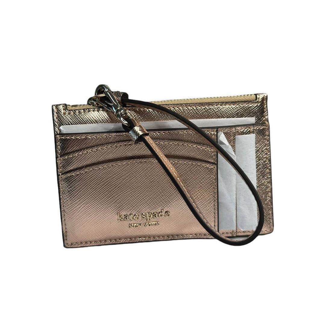 Kate Spade Kate Spade Wristlet ID window Card Holder Metallic Rose gold Size ONE SIZE - 4 Thumbnail