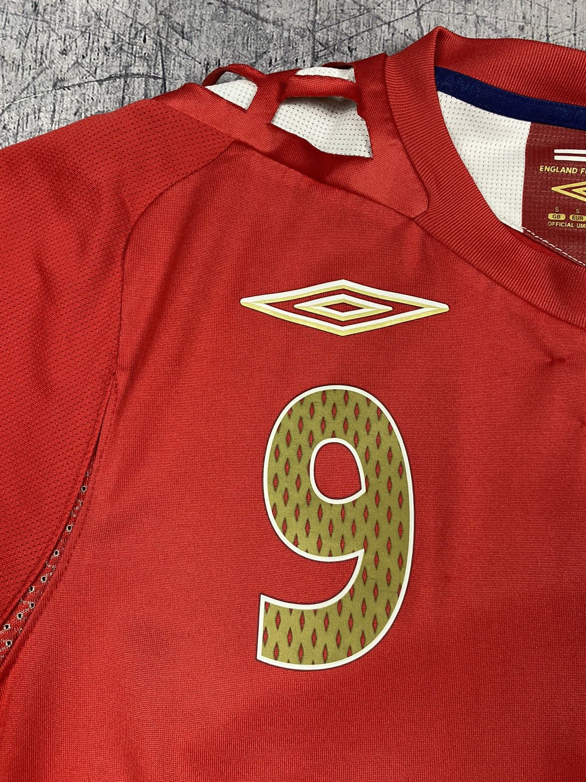 Umbro × Vintage Vintage Umbro England Rooney 9 Soccer Jersey Tee T Shirt Size US S / EU 44-46 / 1 - 7 Thumbnail