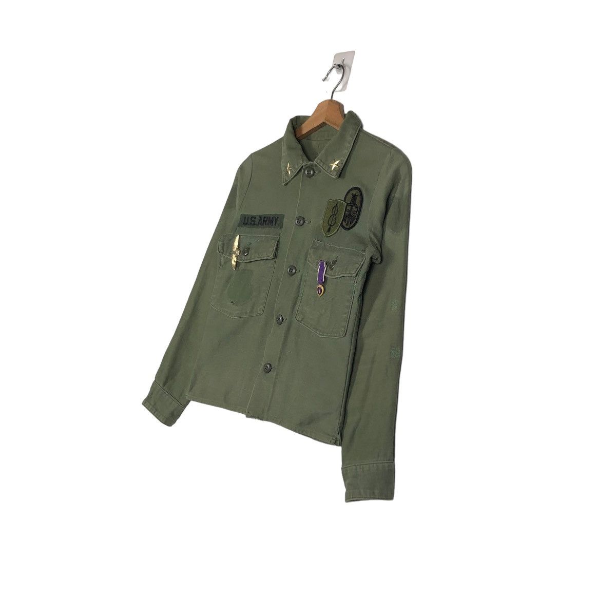 Vintage 📌TRUE VINTAGE 60s OG-07 SHIRT JACKET CHORE MILITARY US ARMY Size US M / EU 48-50 / 2 - 3 Thumbnail